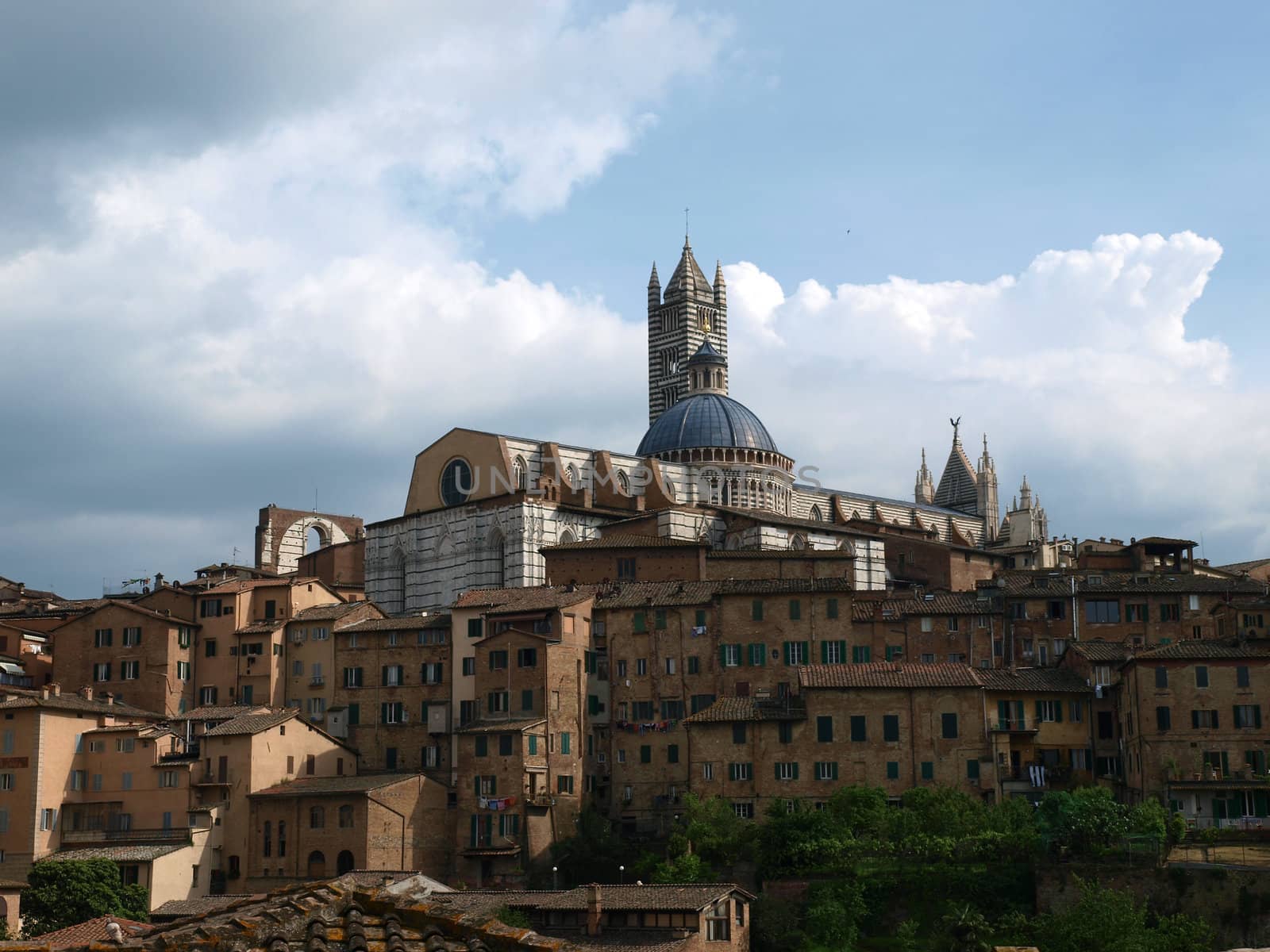 Siena - Duomo towering over the historic city center