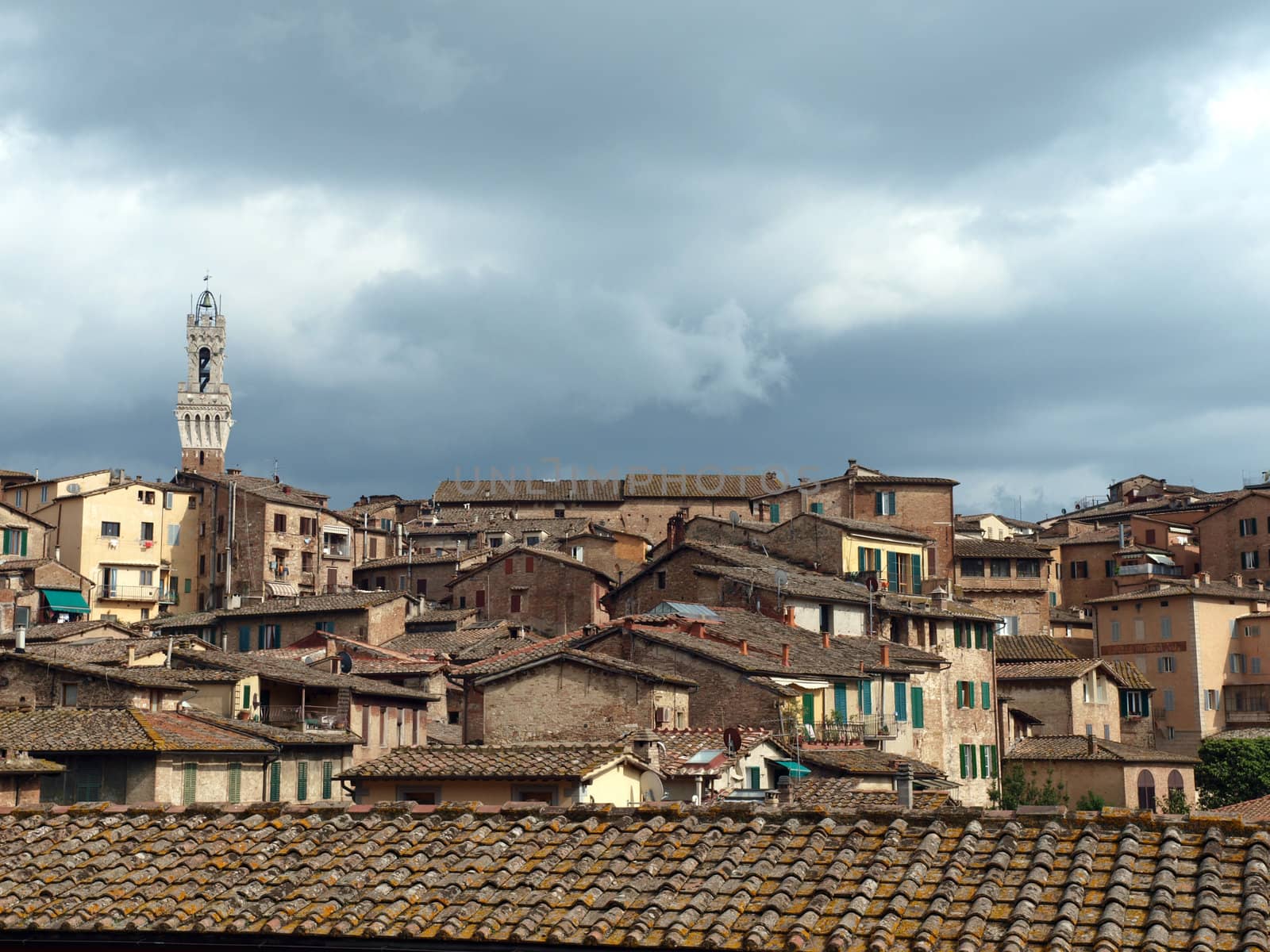 Siena - panorama of the old part of town