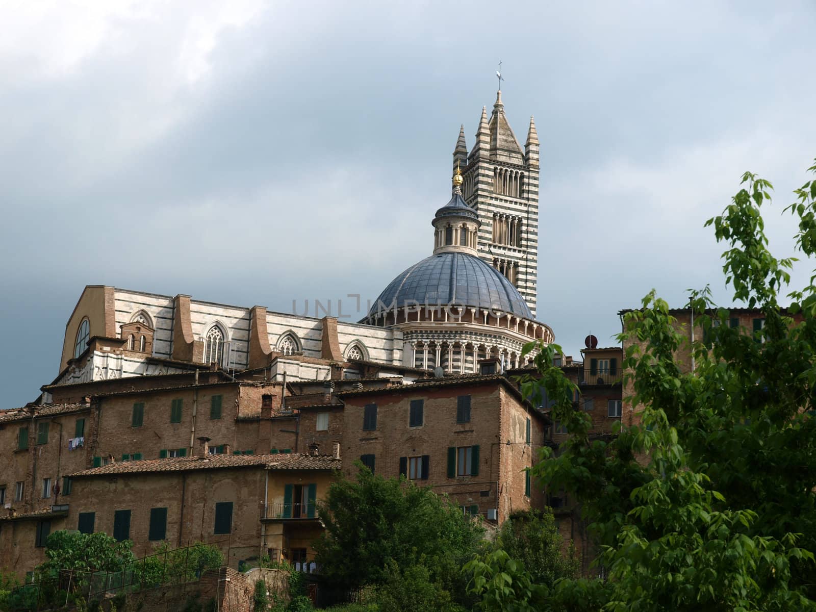 Siena - Duomo towering over the historic city center