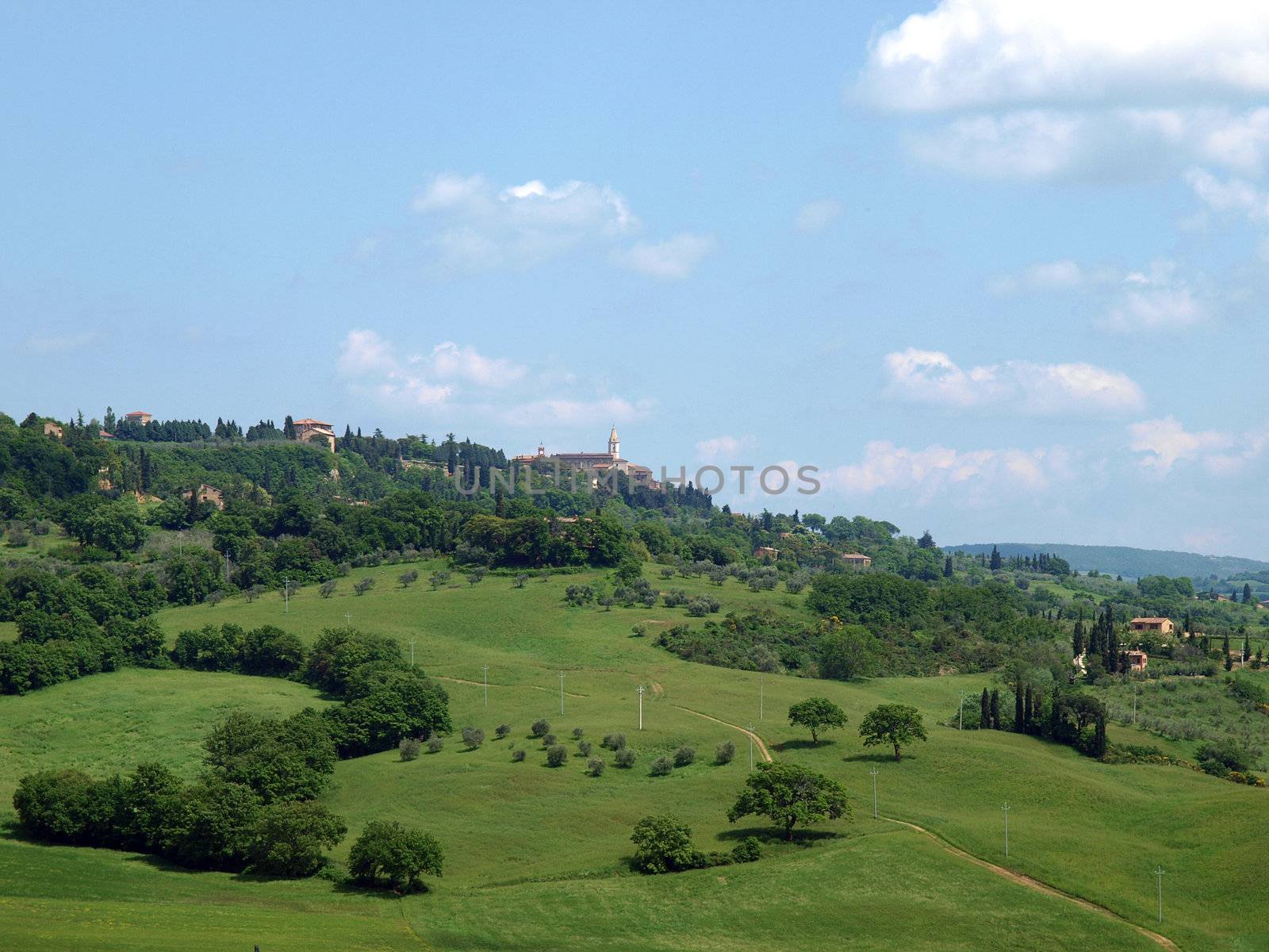 The landscape of the Val d’Orcia. Tuscany. 