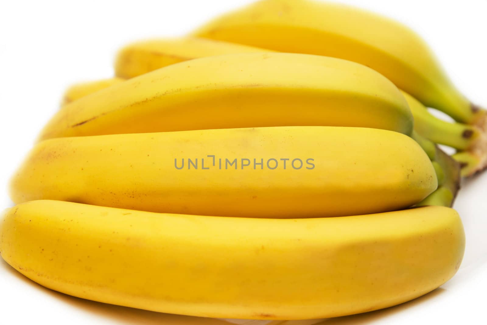 bananas on a white background by schankz