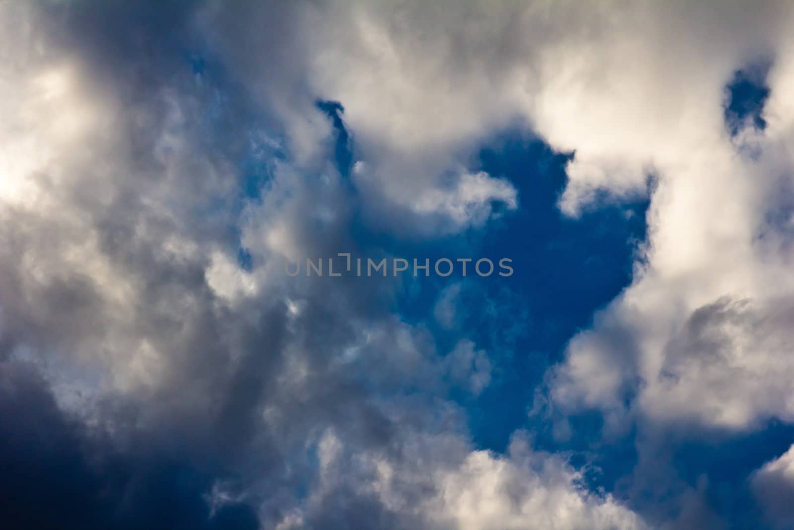 The beautiful sky with clouds as a background by schankz