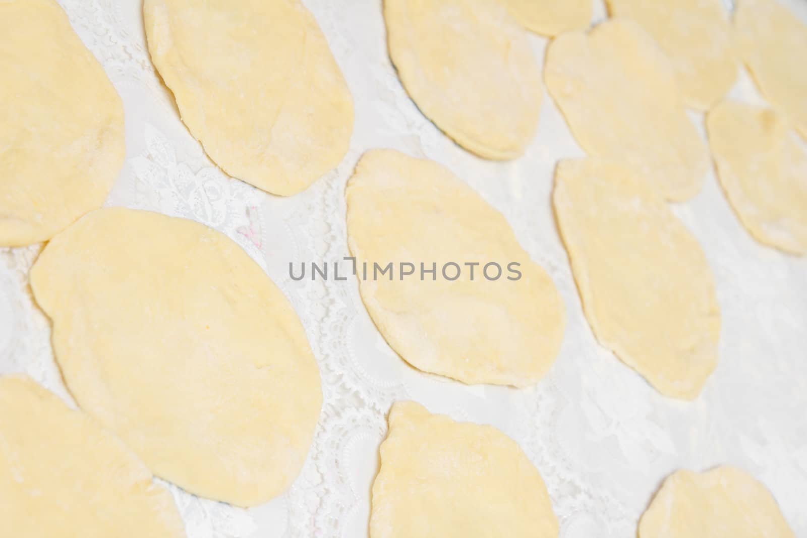 rolled out dough