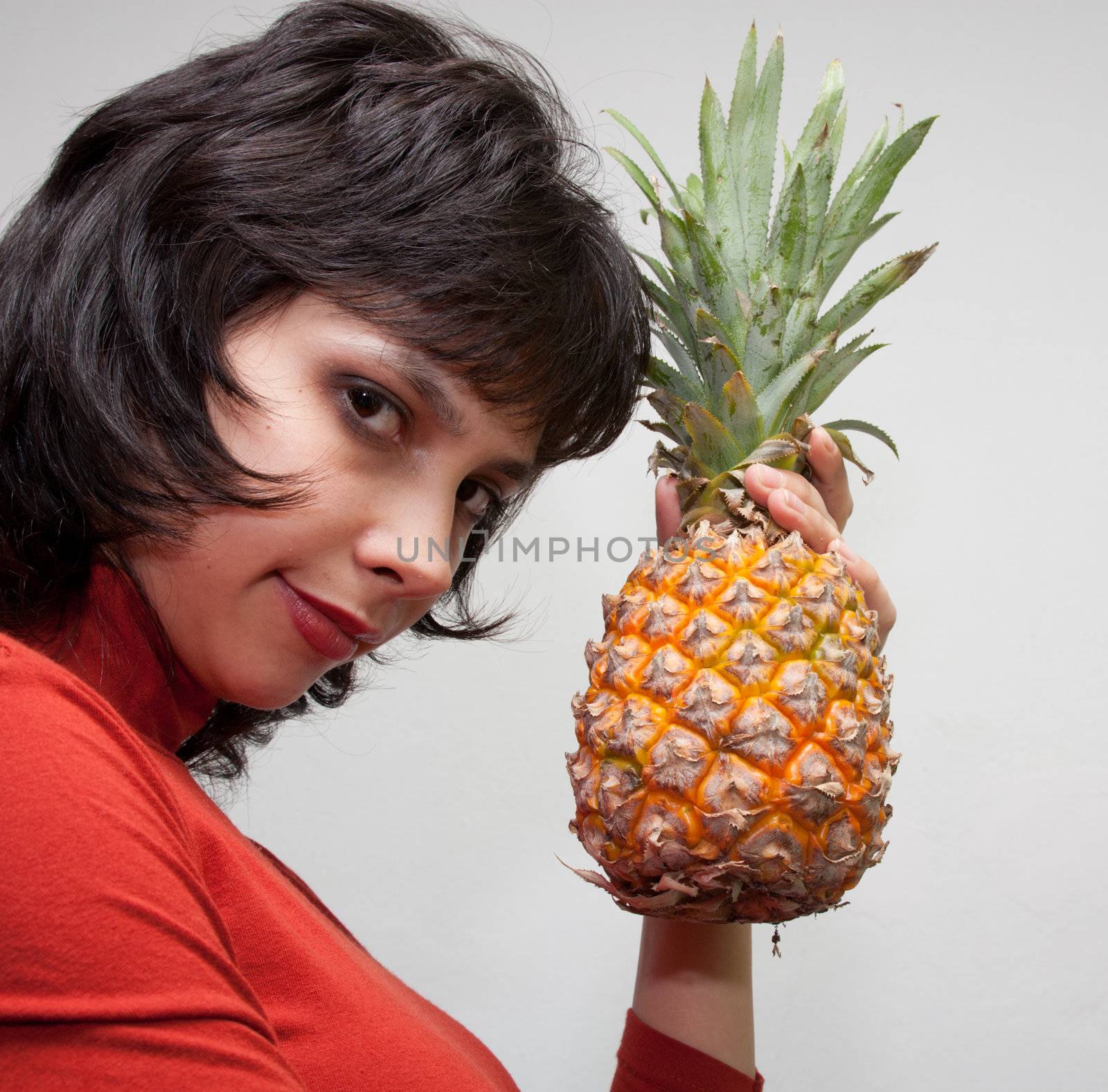 Girl with Pineapple by schankz