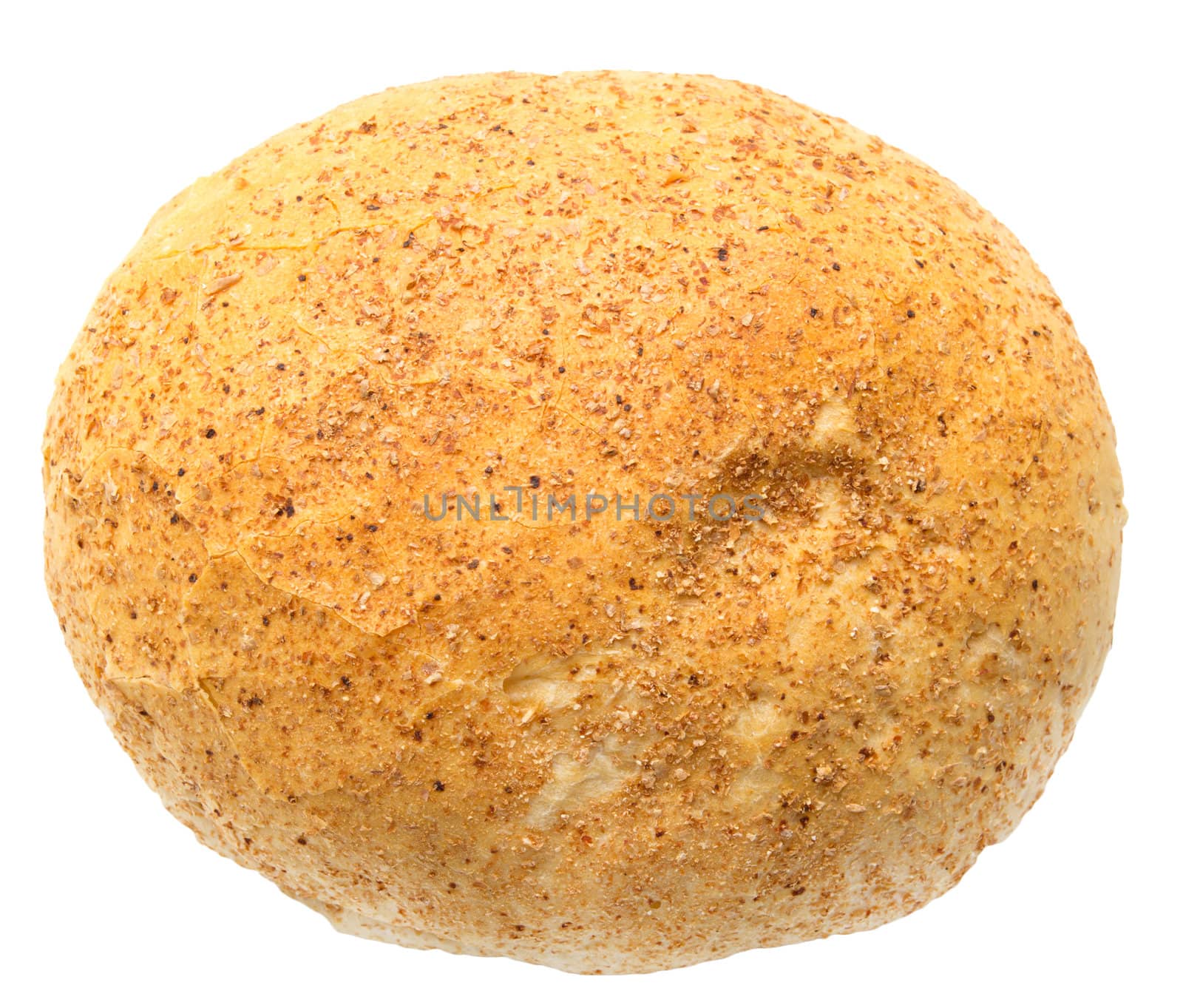   Bread on a white background