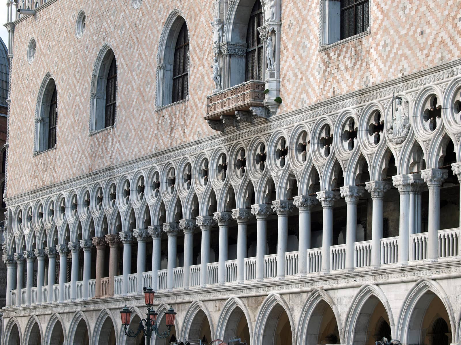 Venice - tracery from the Doge's Palace, one of venice symbol