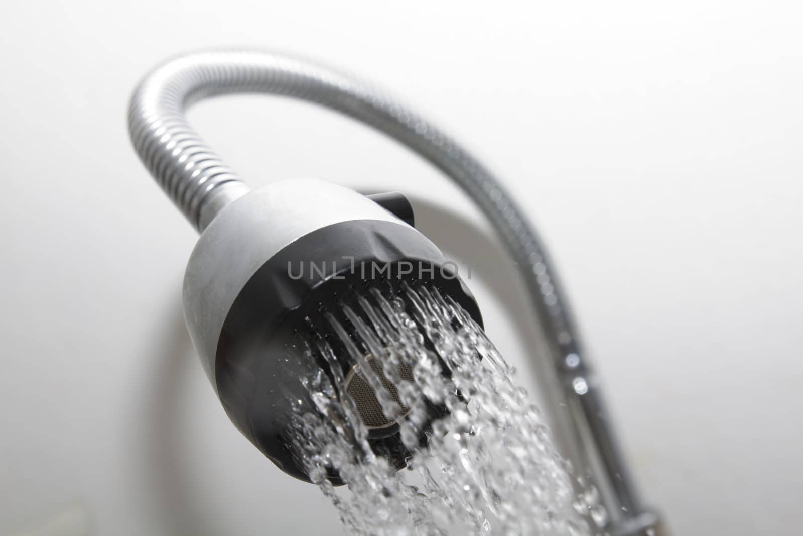 shower on a white background