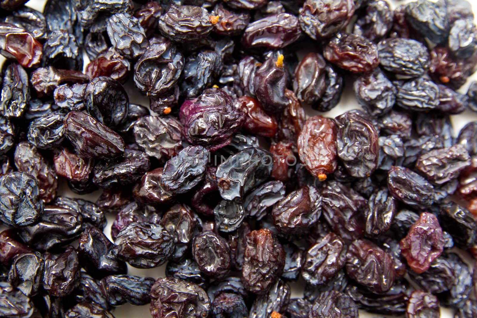 black raisins (sultana), dried fruits  by schankz