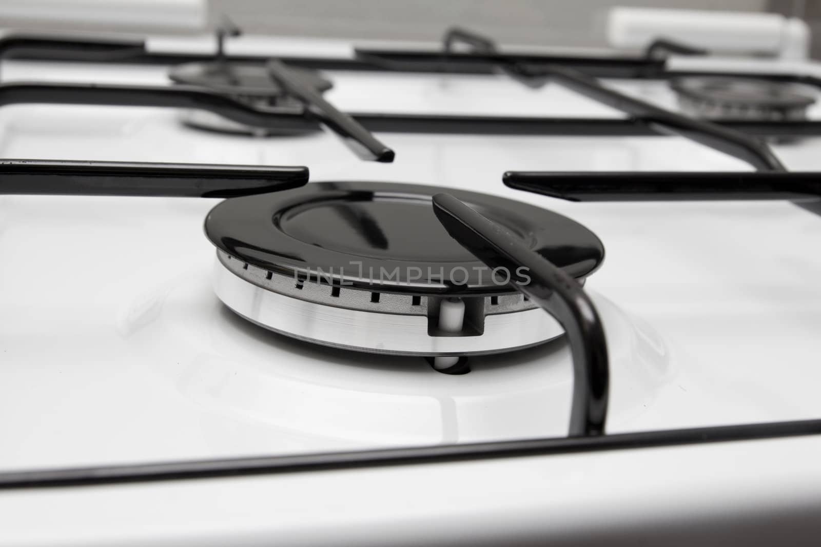 gas stove in the background