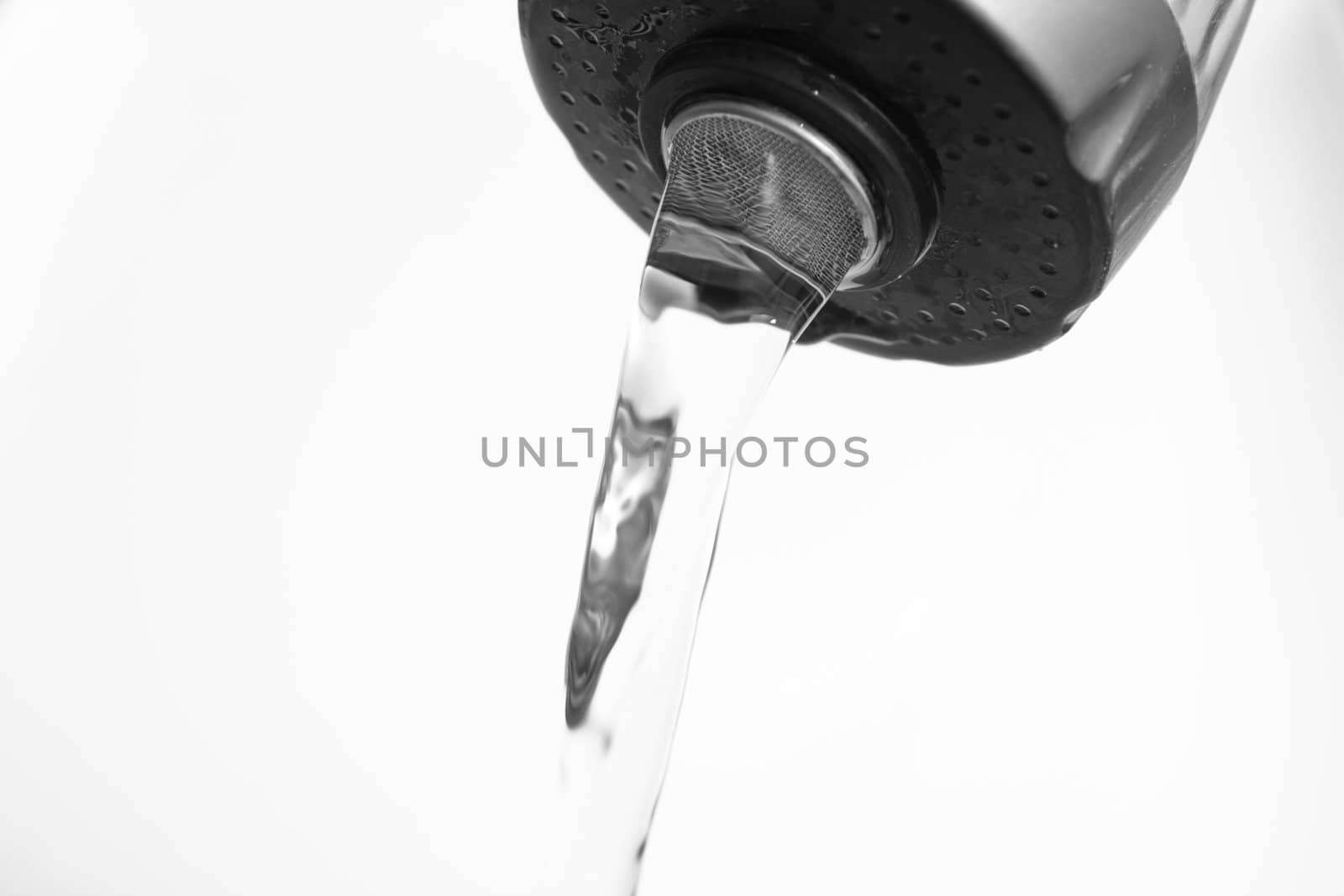 shower on a white background