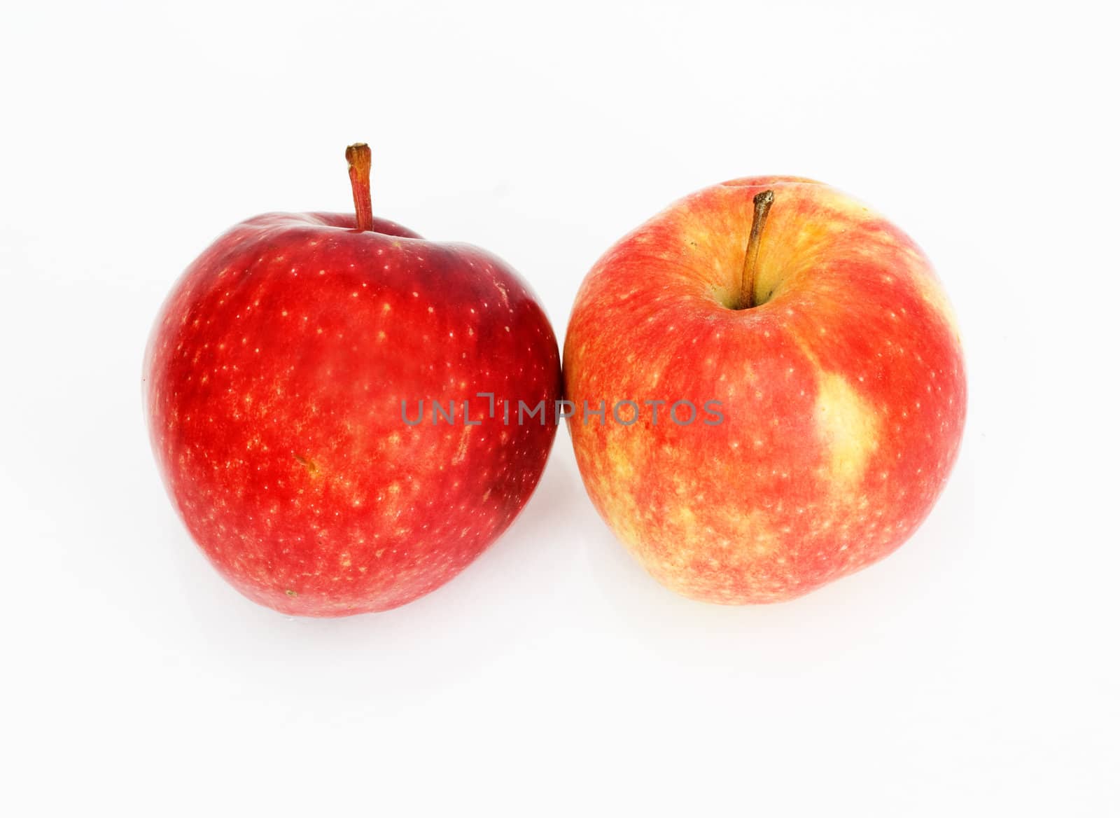 red apples isolated on white 