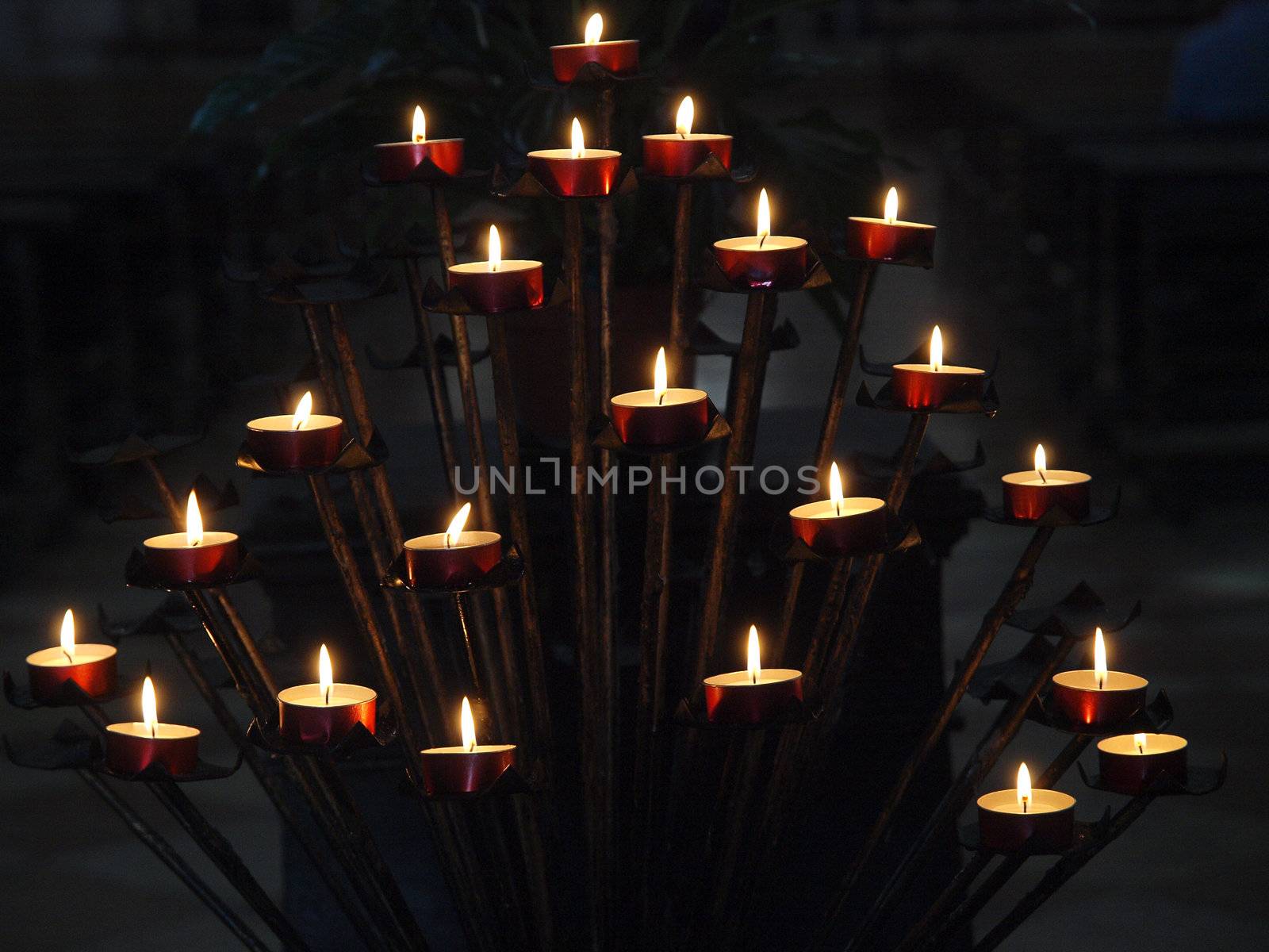 Venice - Basilica of San Giorgio Maggiore, a votive candle holder