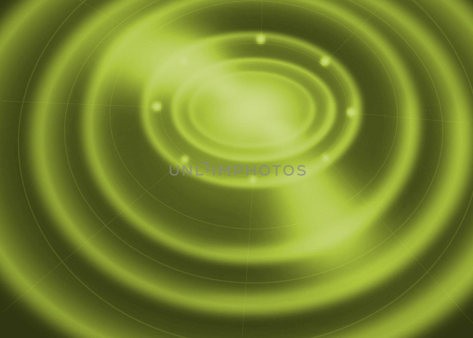 abstract wave light, green background