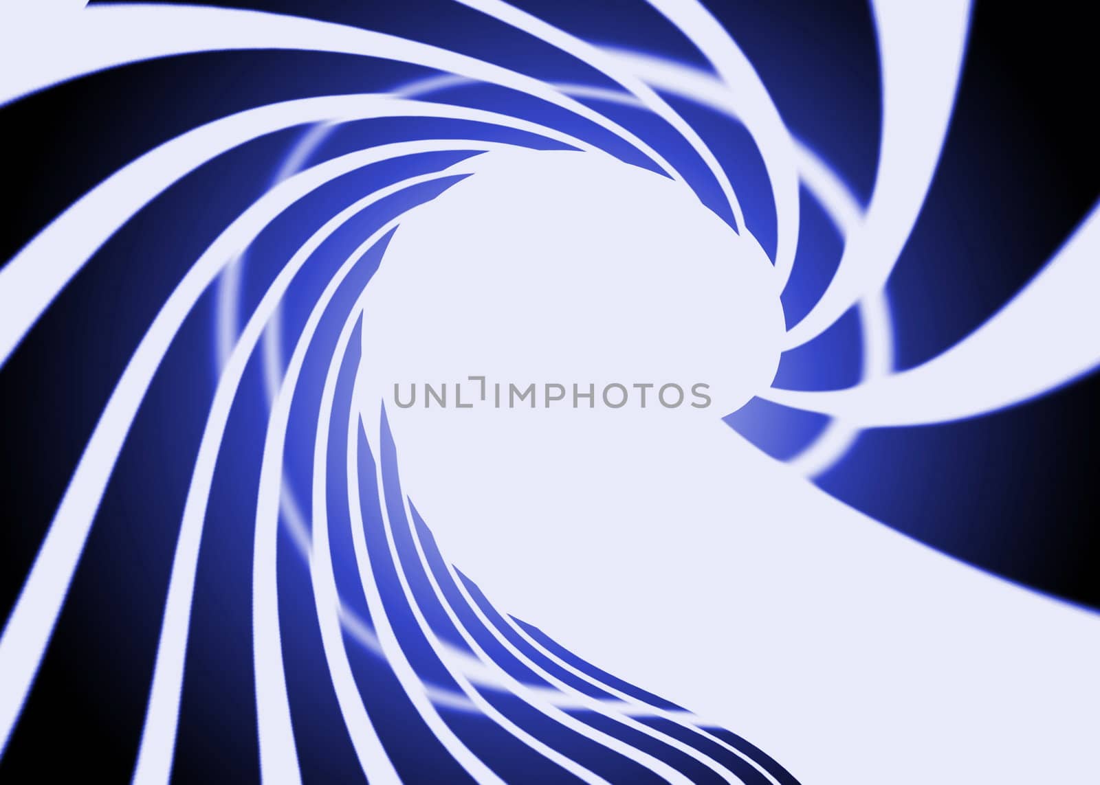 Abstract swirl dark blue, white background