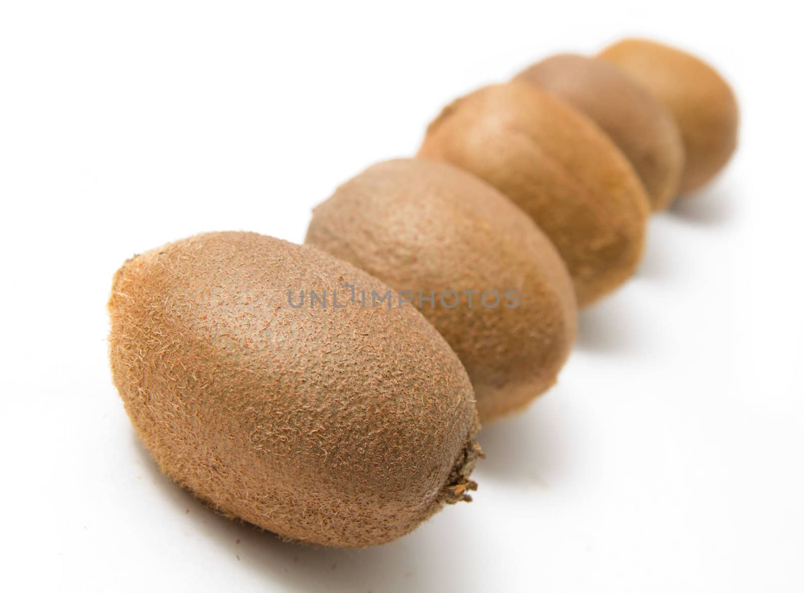 Kiwi on white background