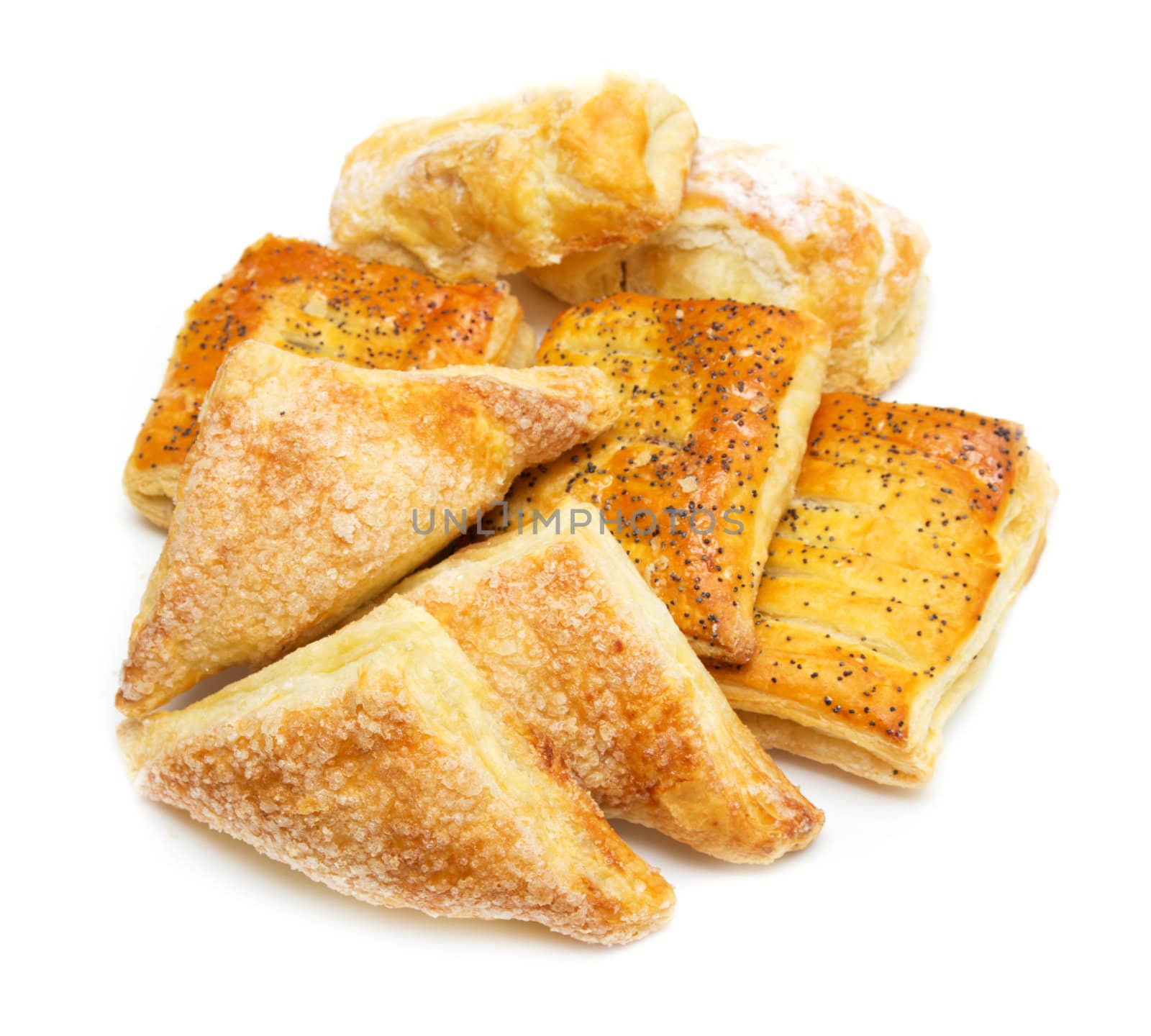 Baking assortment isolated on white 