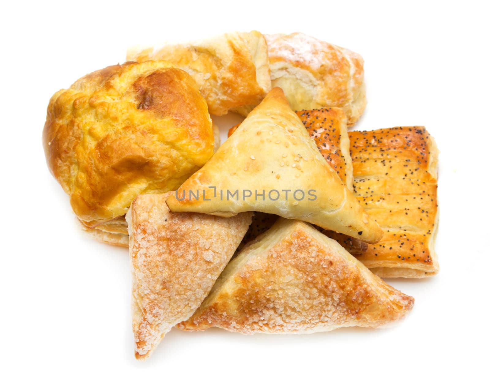 Baking assortment isolated on white 