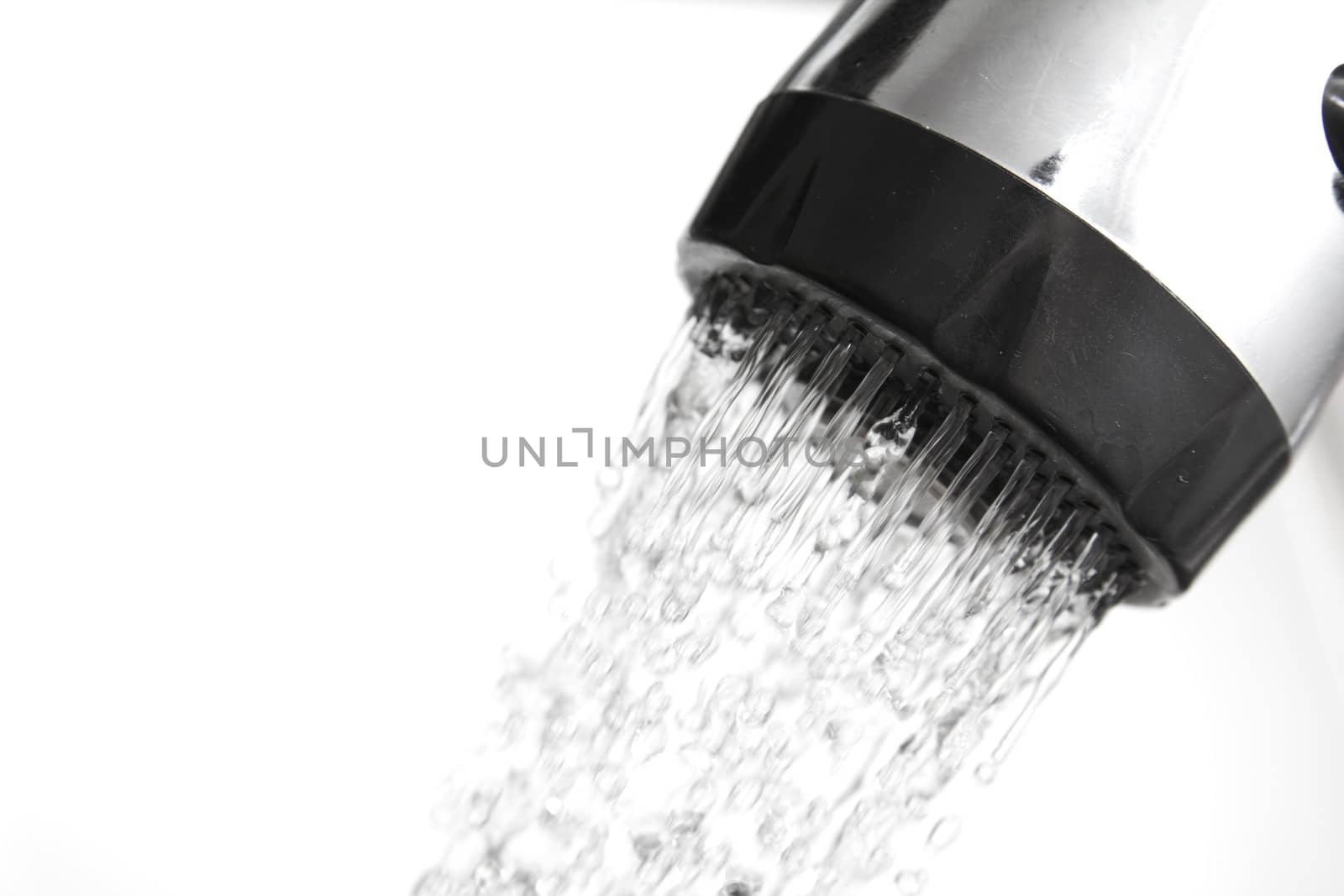 shower on a white background