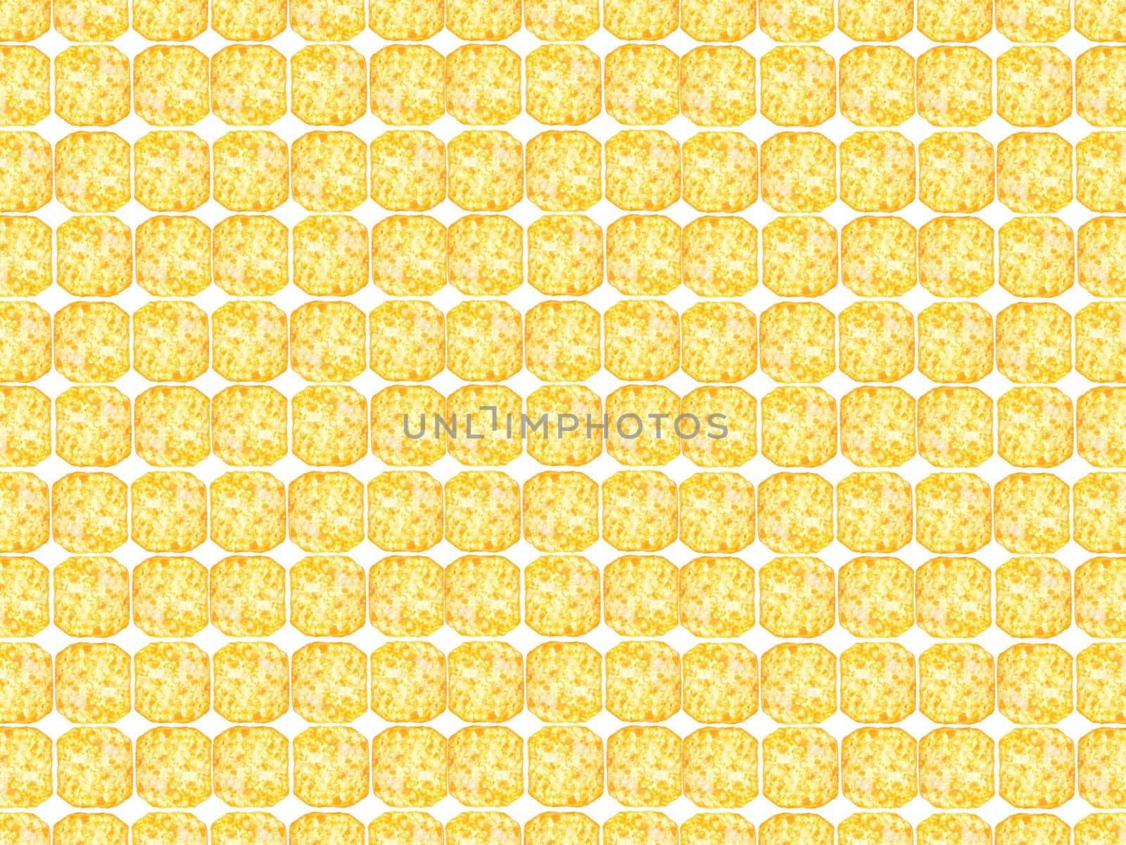 Cheese crackers isolated against a white background