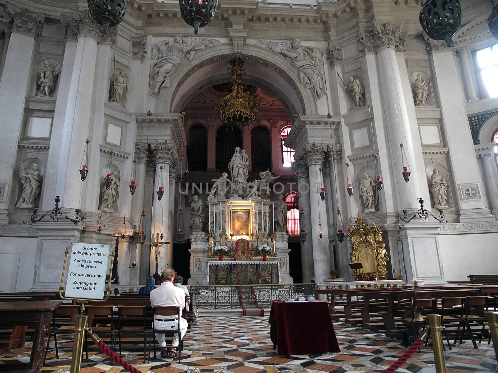  Santa Maria Della Salute was built as a thanks or offering to the Virgin Mary against he plague which had taken almost a third of the Venice's population in 1630.
