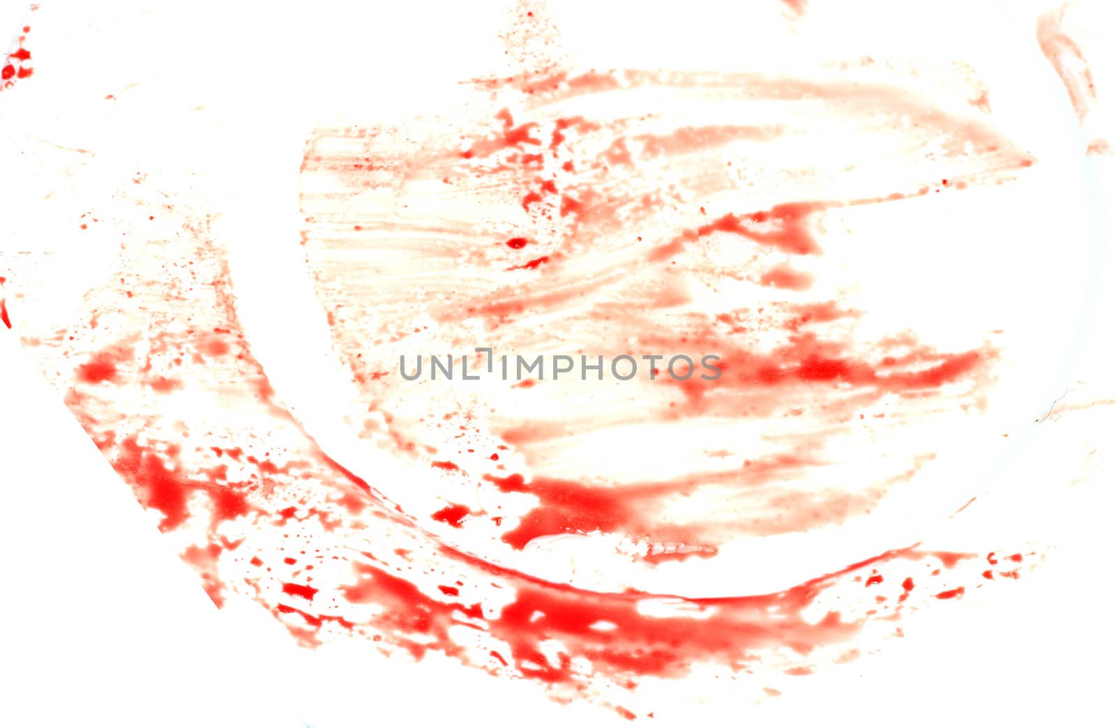 blood imprint on white by schankz