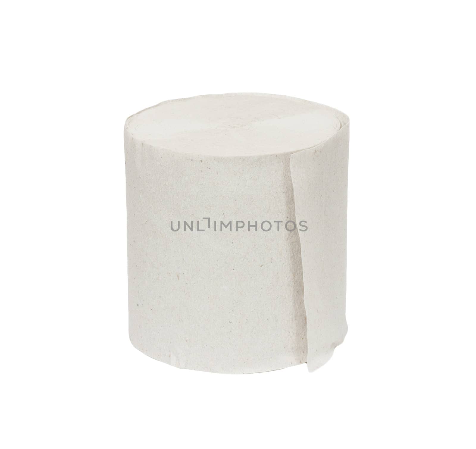 toilet paper on a white background