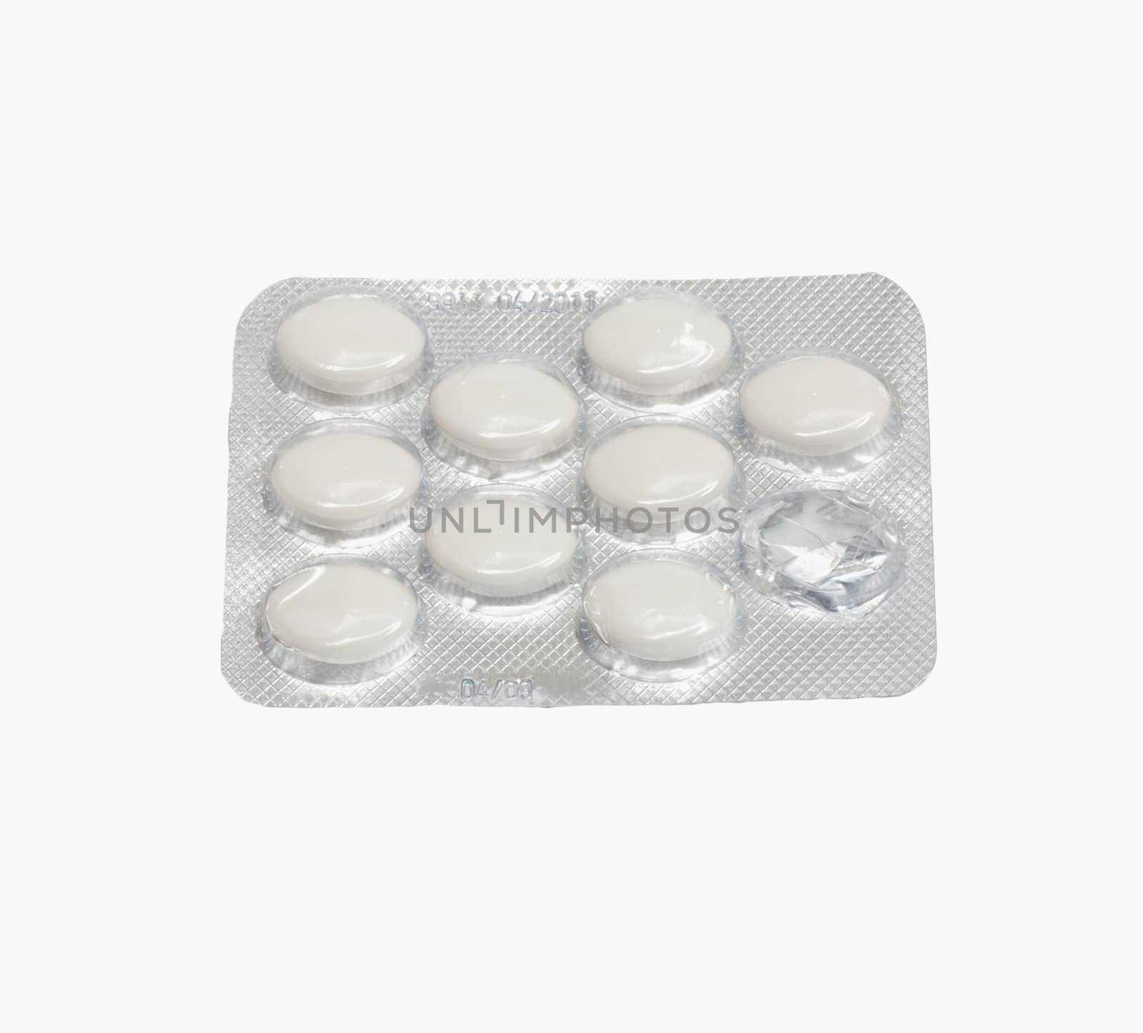 tablets on a white background 