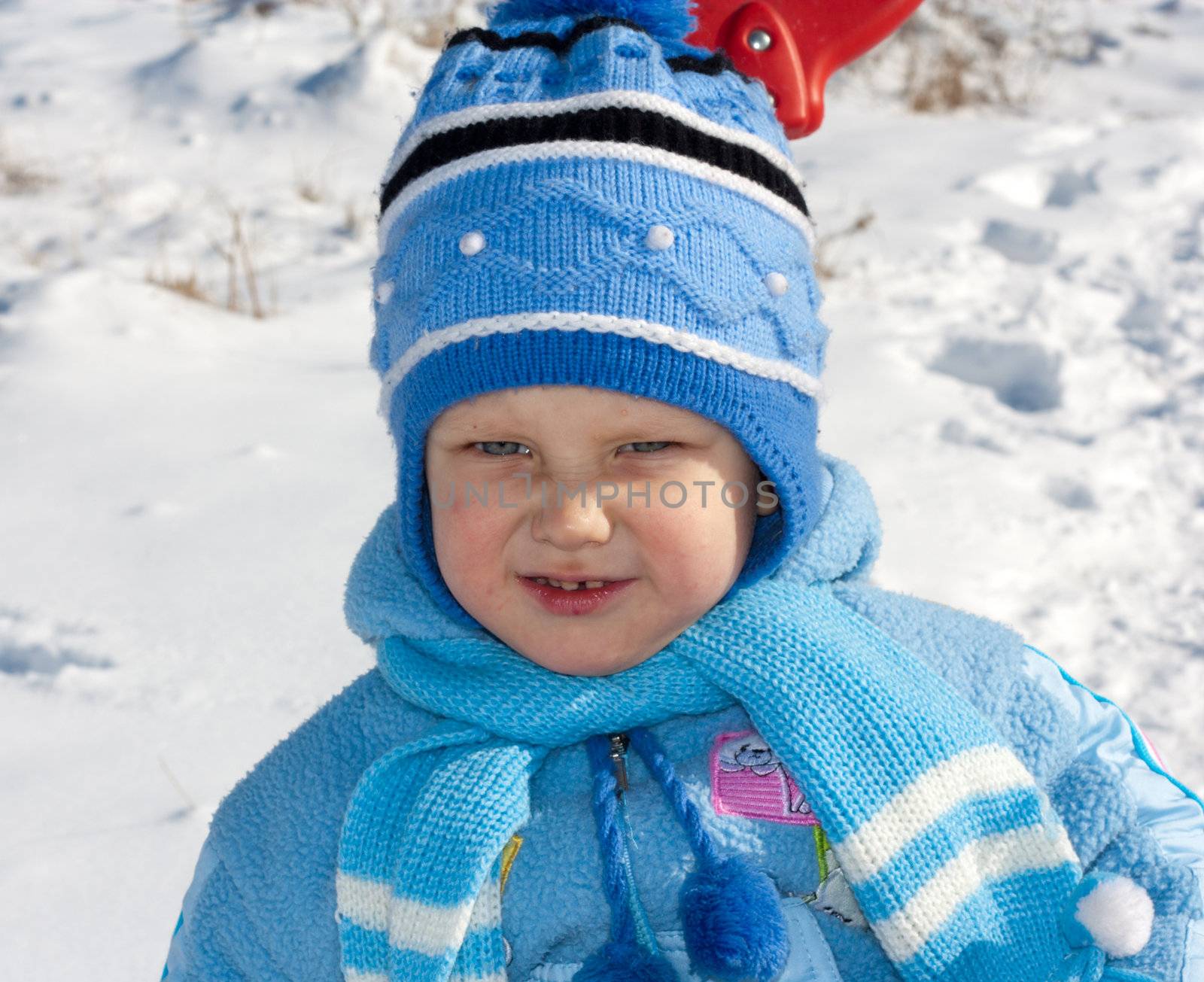 portrait of the boy in winter by schankz