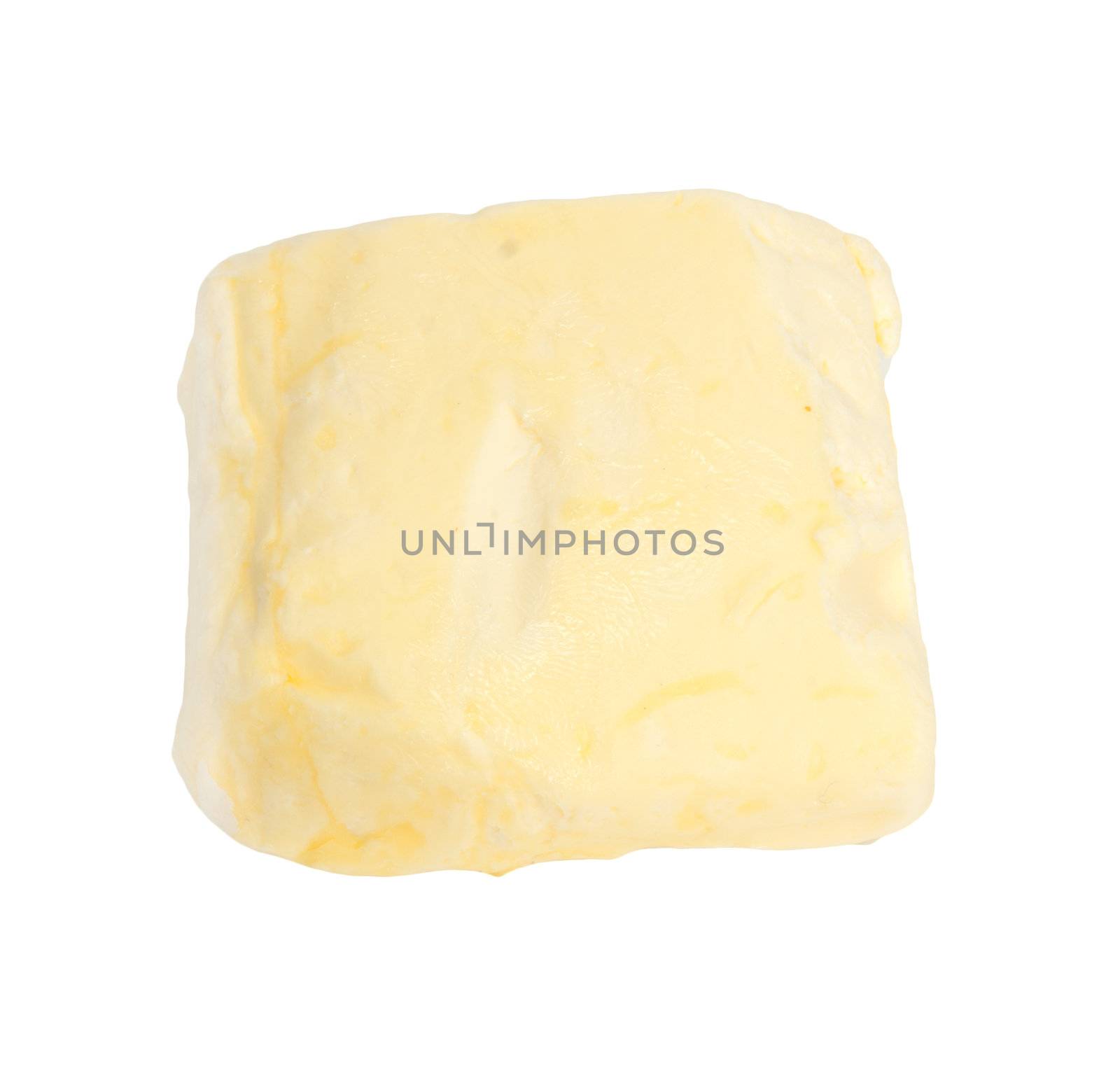 Butter isolated on white with clipping path 