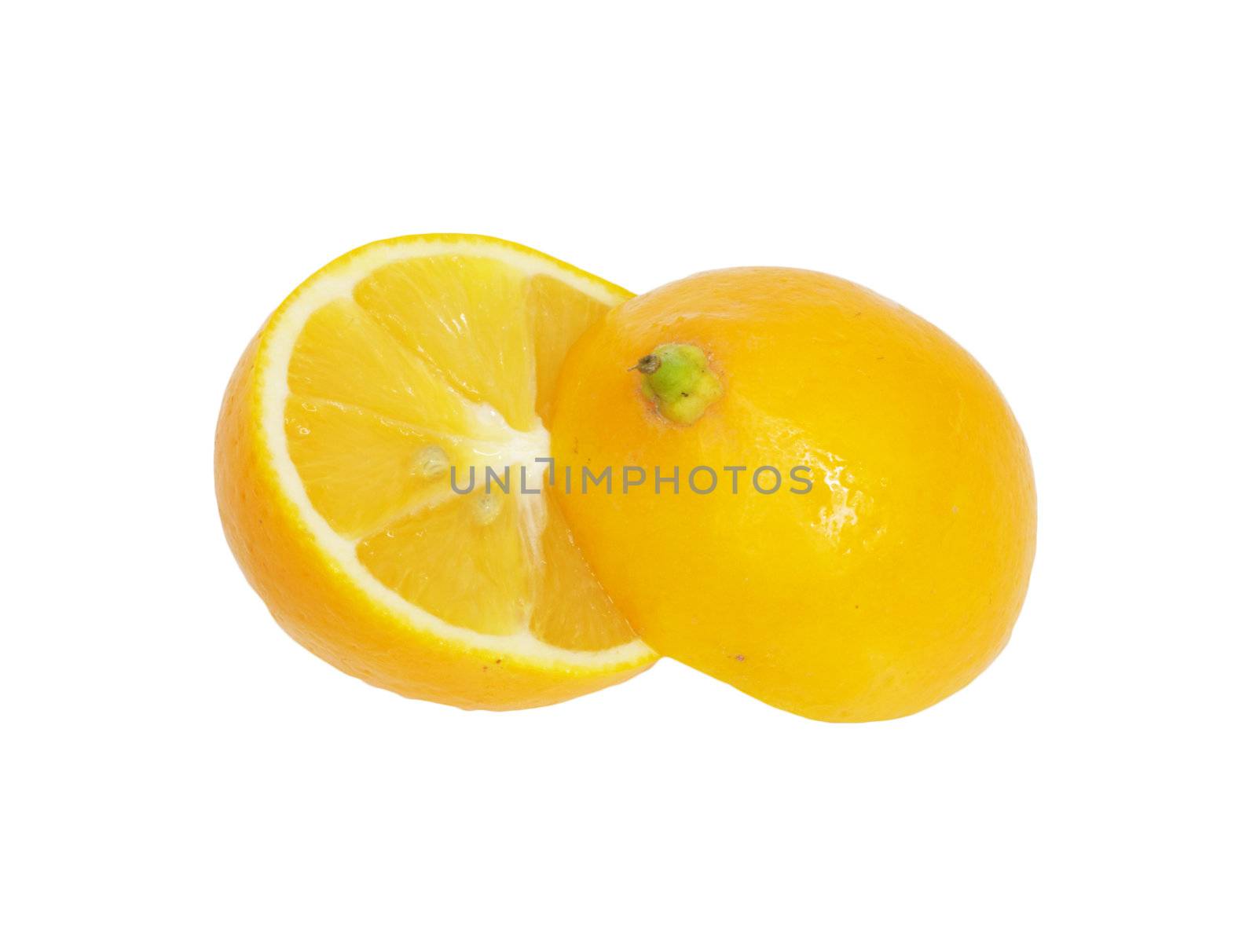Lemon isolated on white background  by schankz