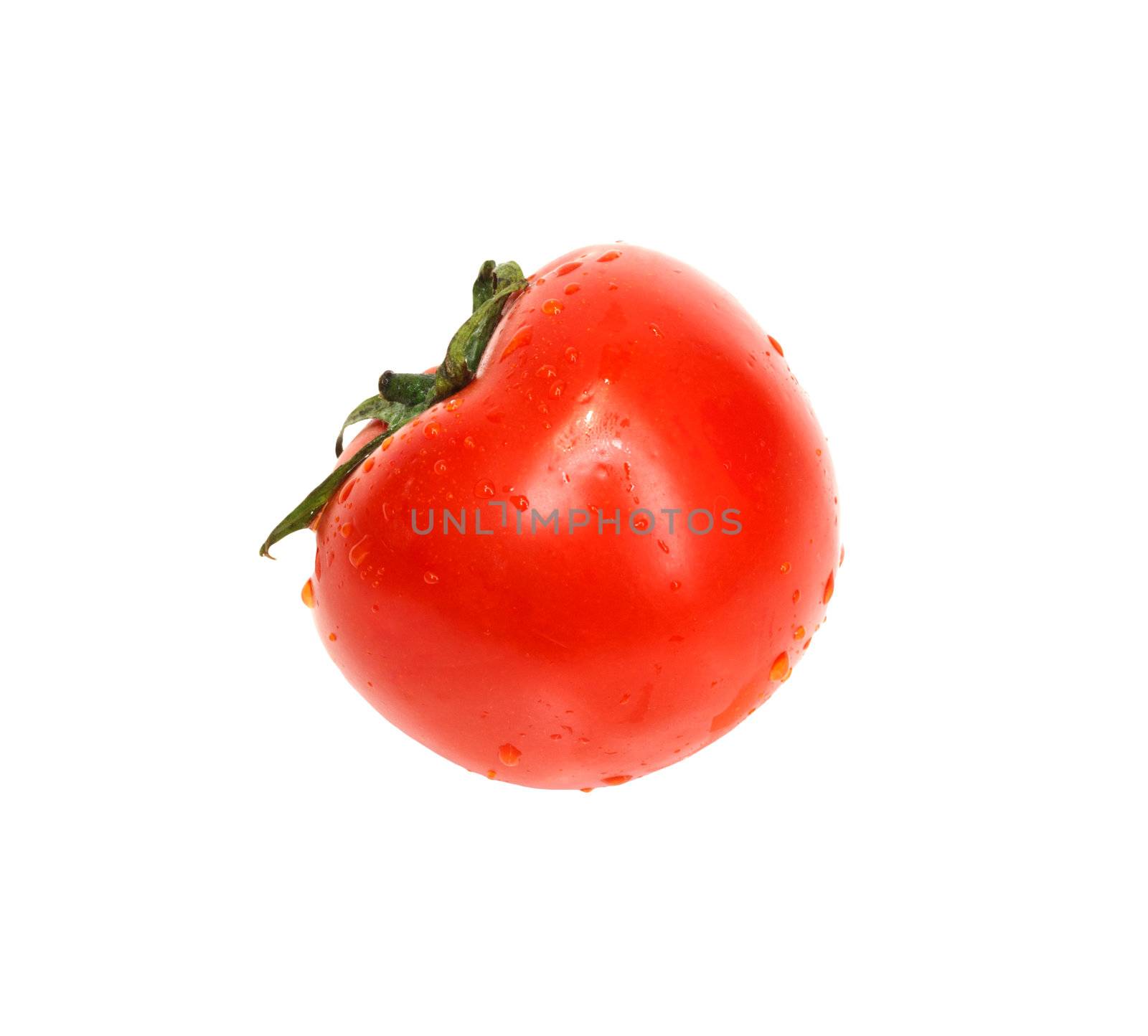 fresh tomato with shadow isolated on white  by schankz
