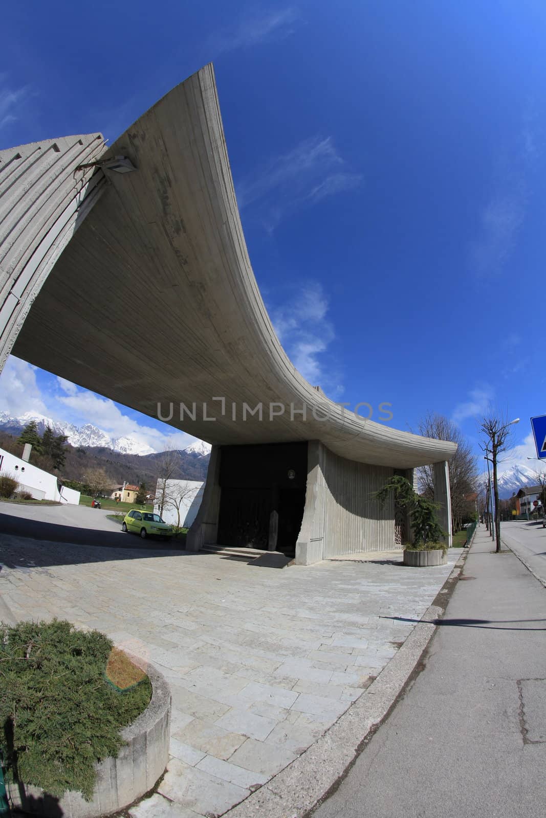 modern church in Belluno by lifeinapixel