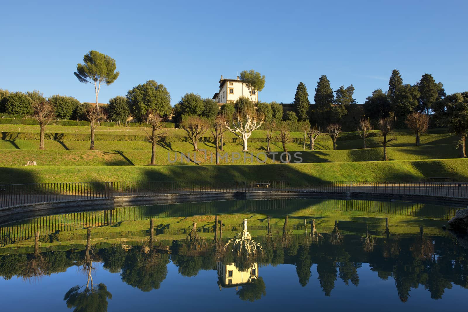 The famous Boboli Gardens in Florence Tuscany Italy - XV-XIX century