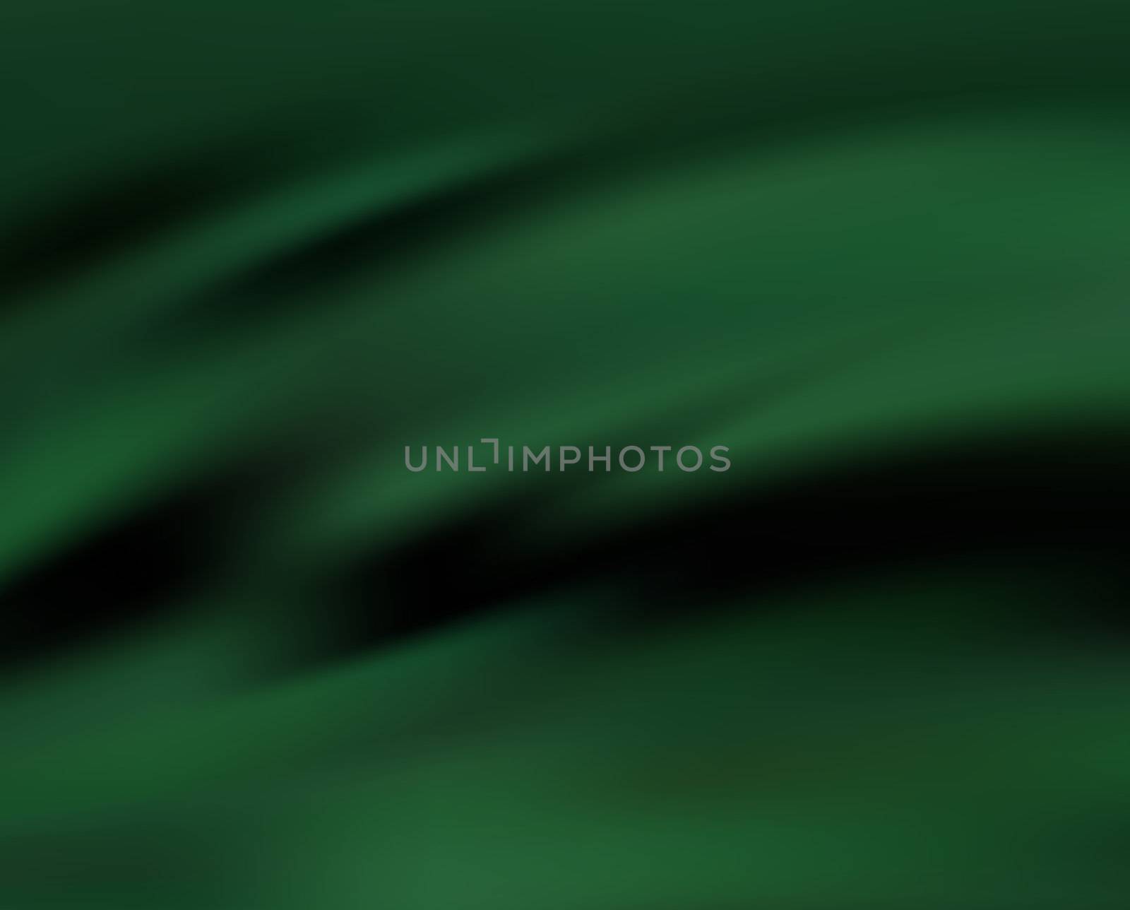 Green Silk Fabric for Drapery Abstract Background