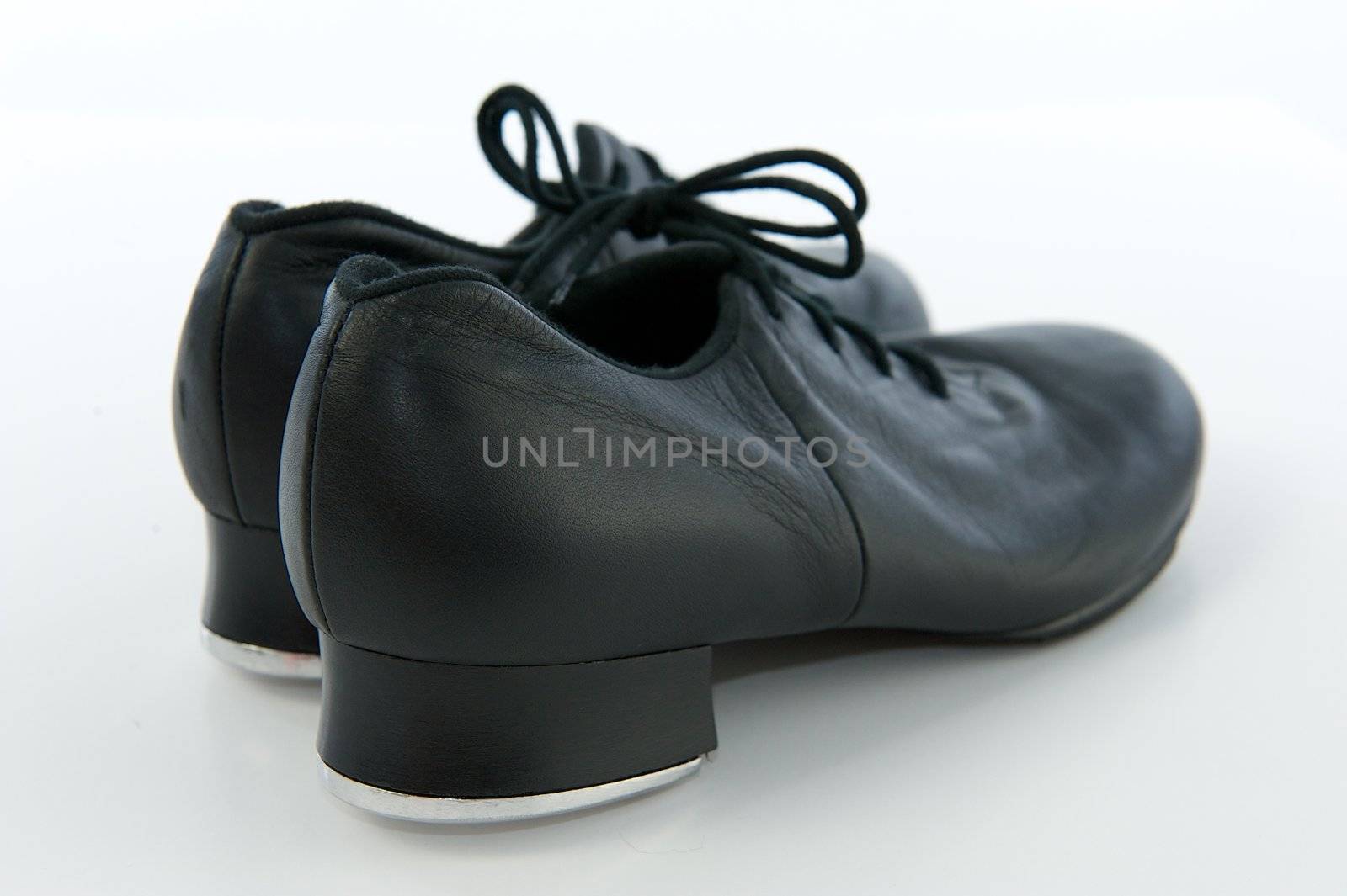 Pair of Black Tap Shoes With Laces by pixelsnap