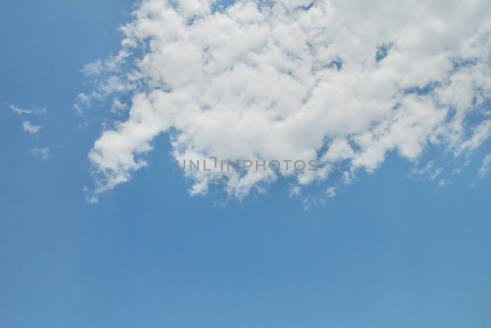 Texture of the blue sky with cloudscape