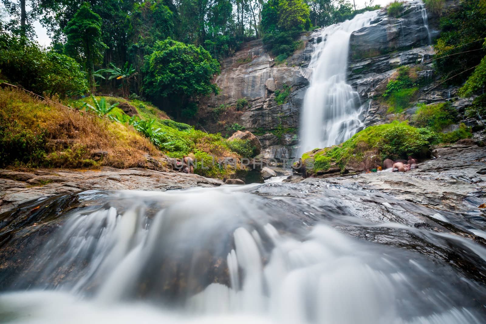 vachiratharn waterfall in chiangmai thailand