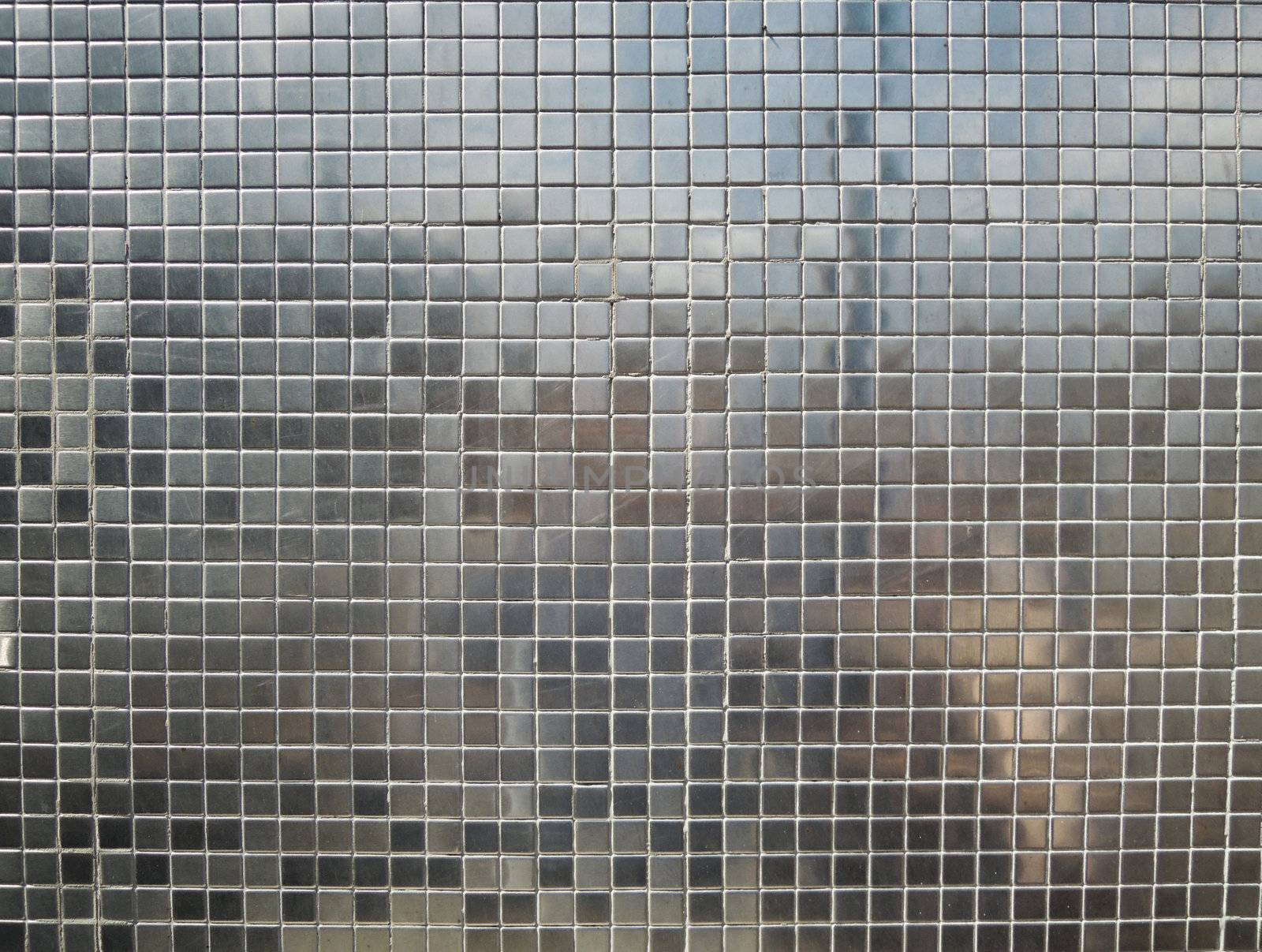 Silver tiles background
