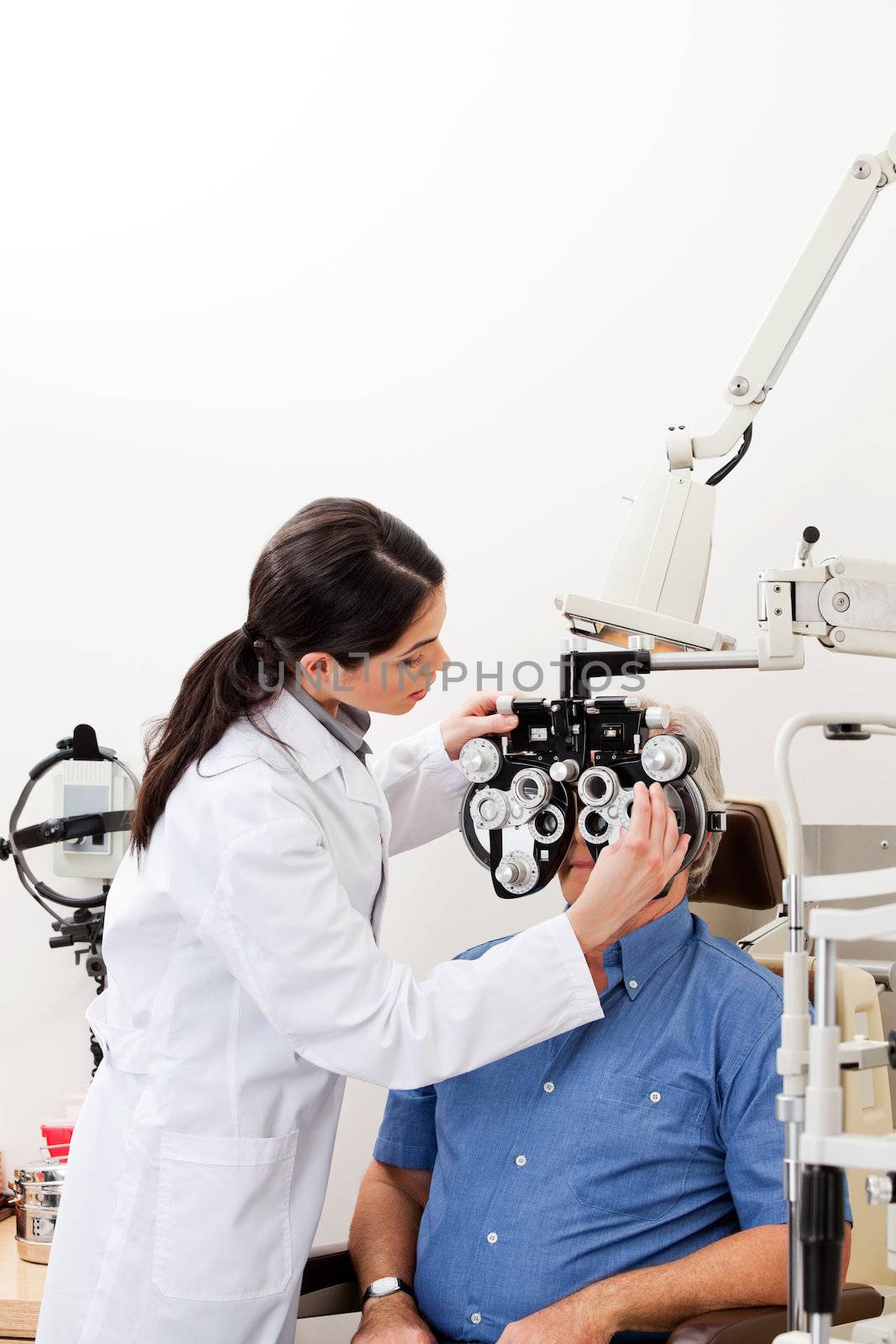 Eye Checkup With Phoropter by leaf