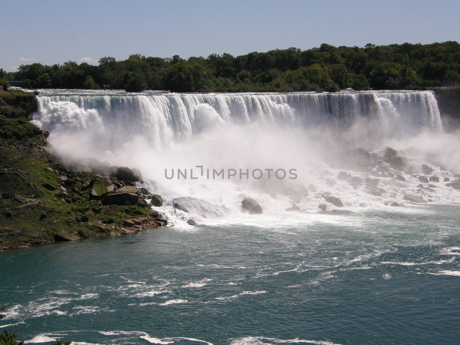 Niagara Falls at the border of USA and Canada