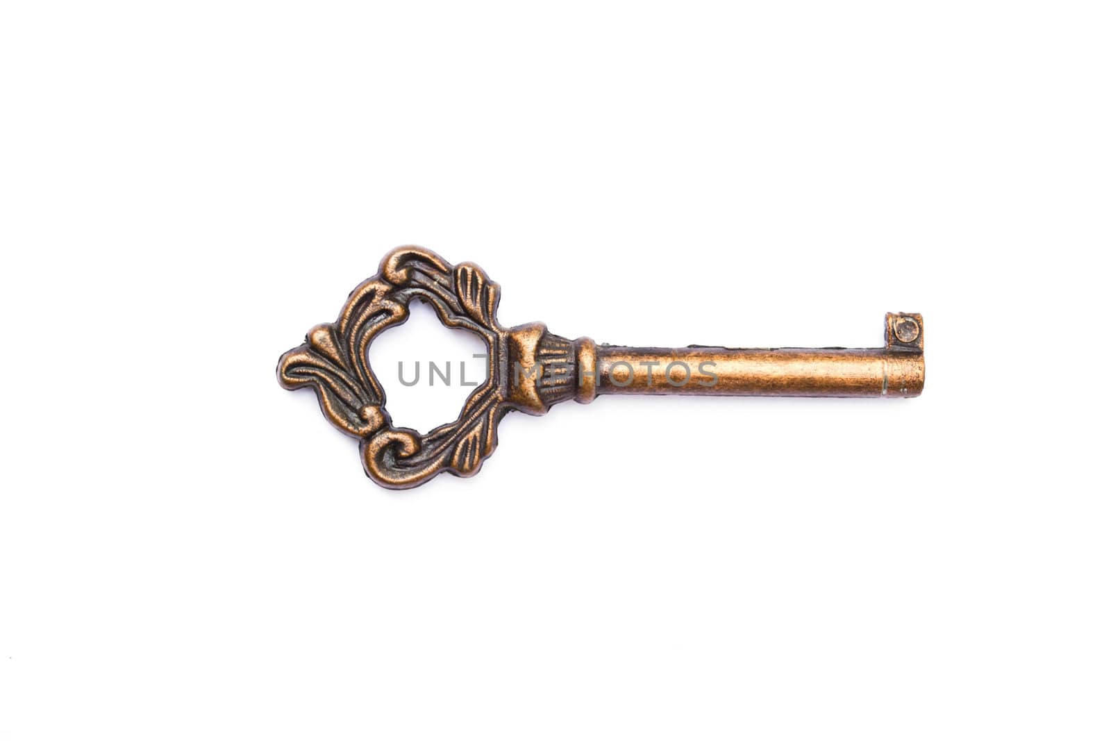 Keys on a white background