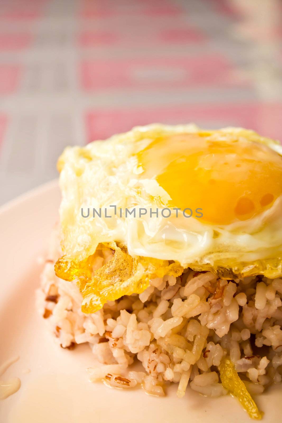 Fried egg and rice