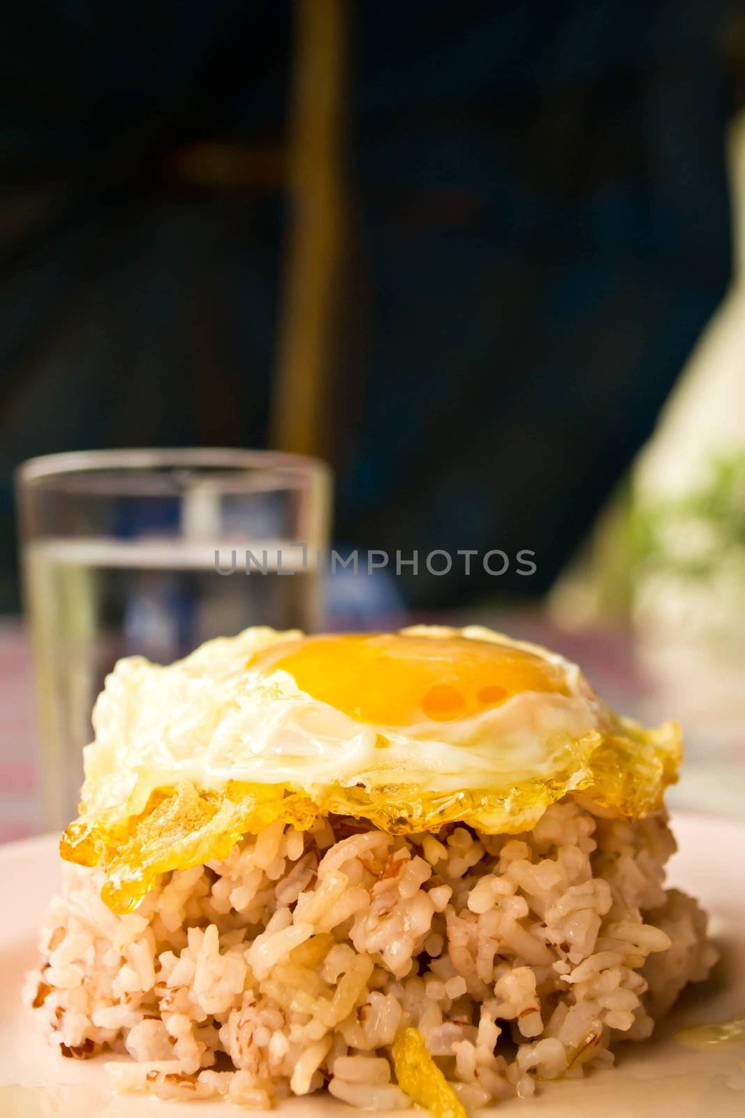 Fried egg and rice