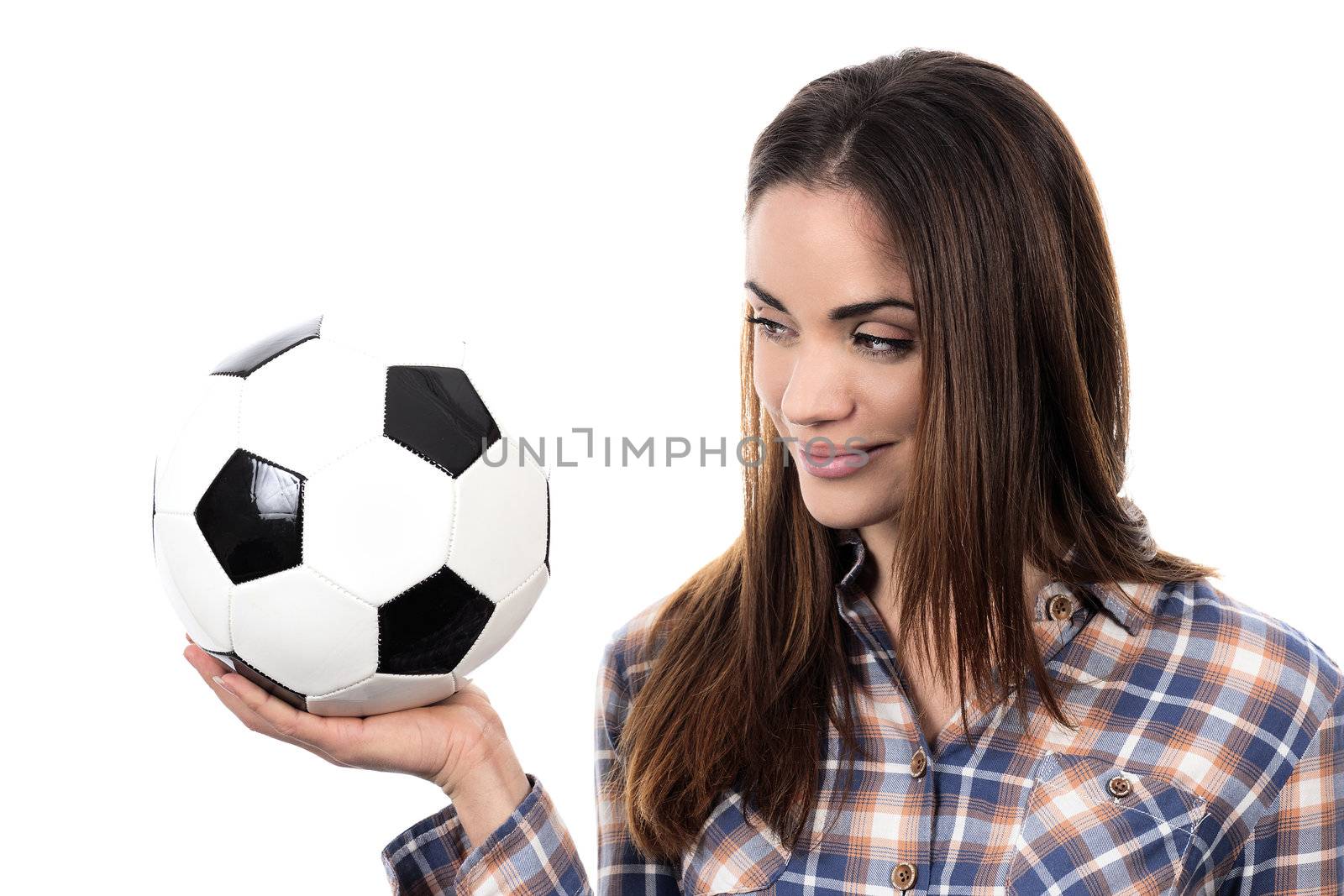 Beautiful woman with ball by vwalakte