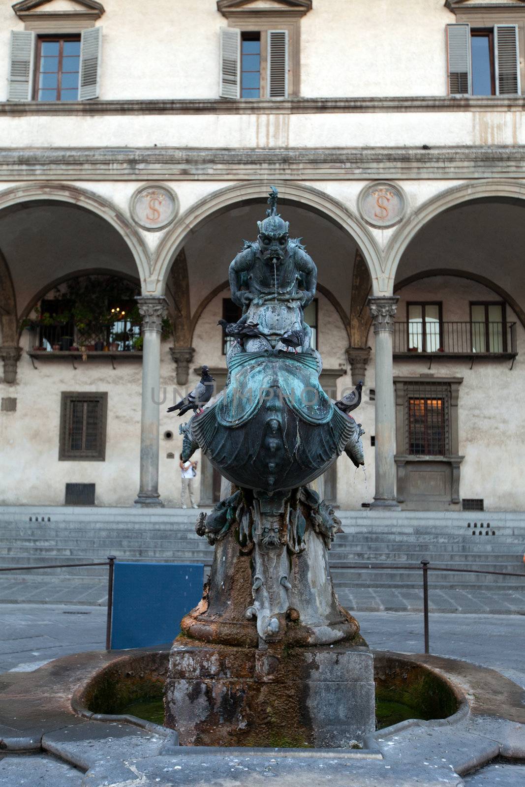 Piazza della Santissima Annunziata in Florence, Italy 