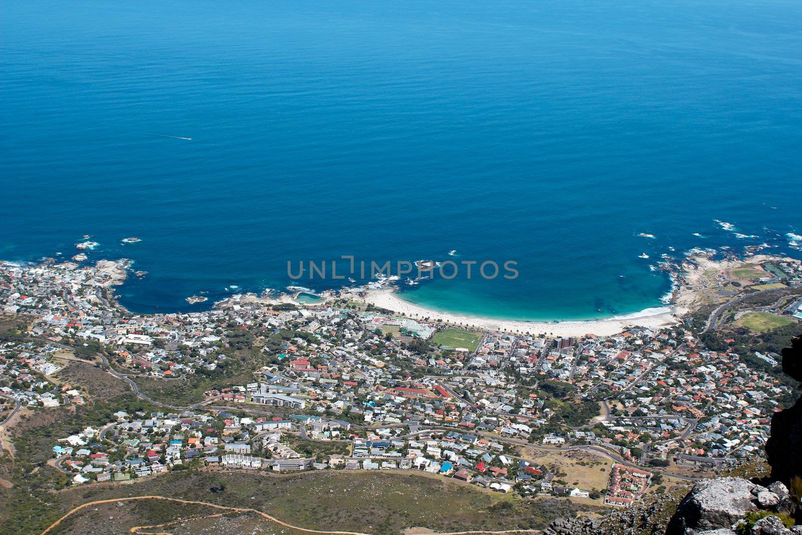 View of Camps Bay from Lions Head Mountain by dwaschnig_photo