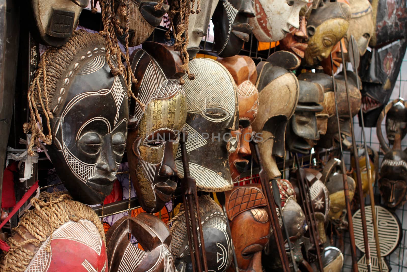 African Masks by dwaschnig_photo