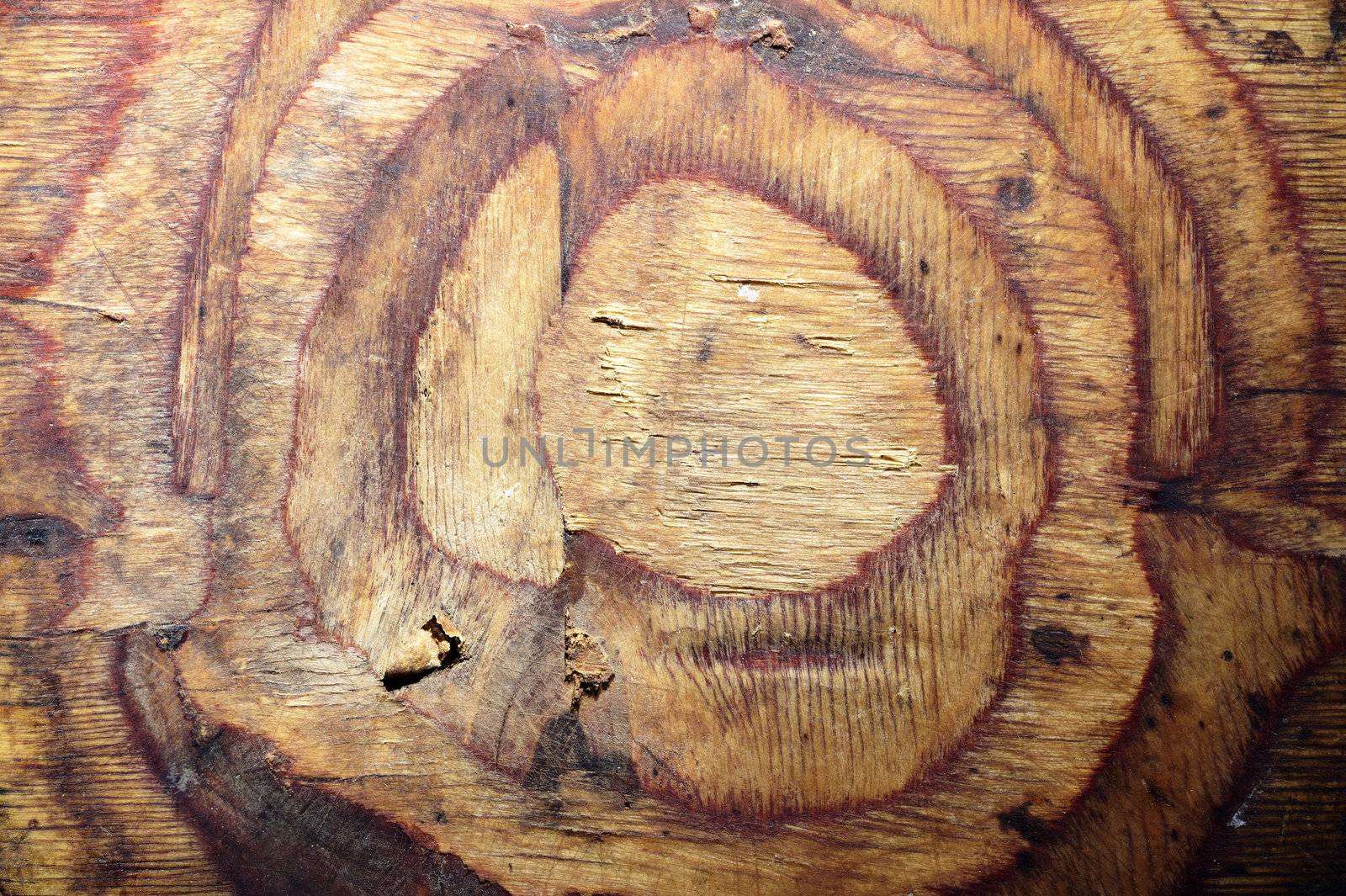 Close-up photo of the old wooden texture