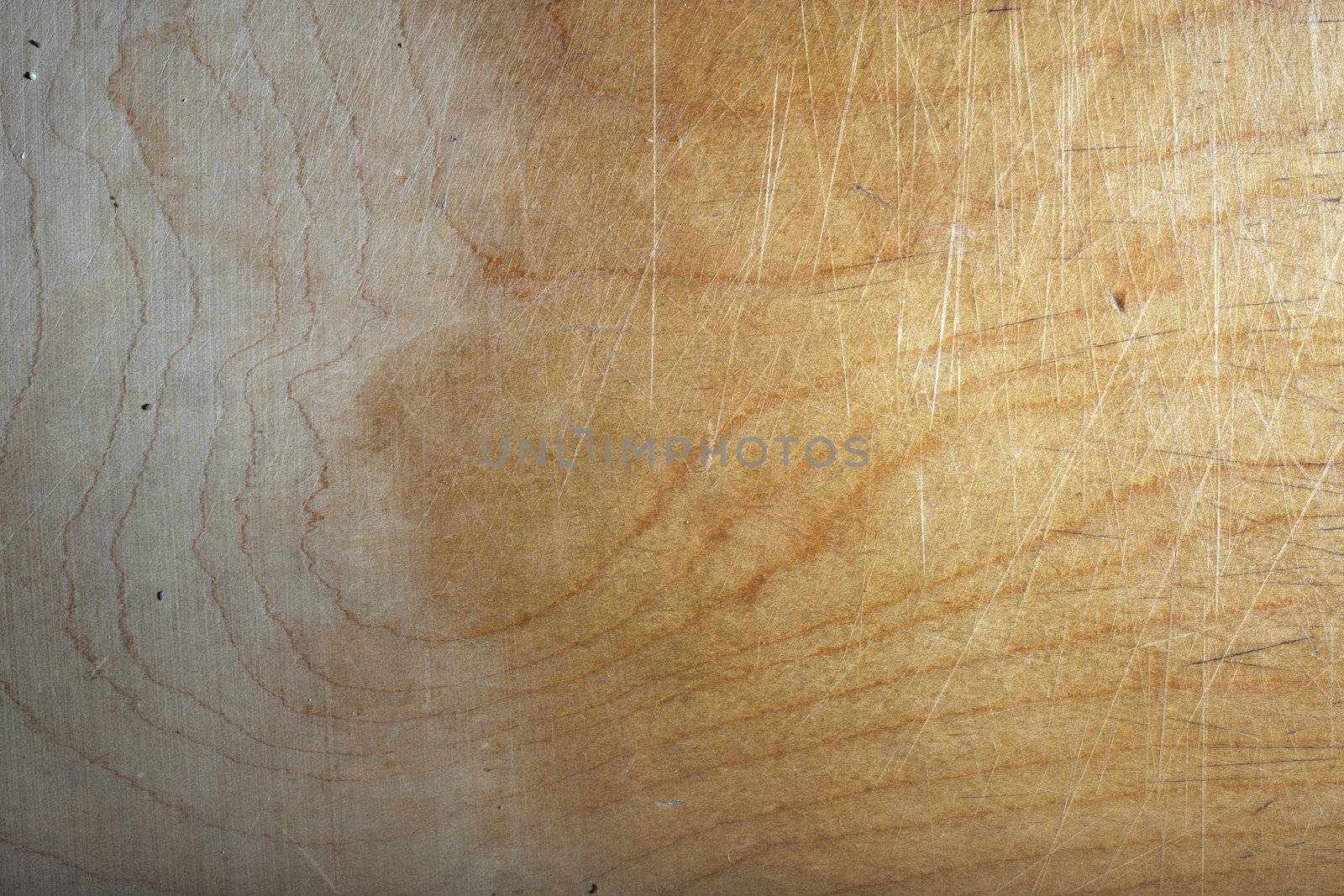 Close-up photo of the scratched wooden texture