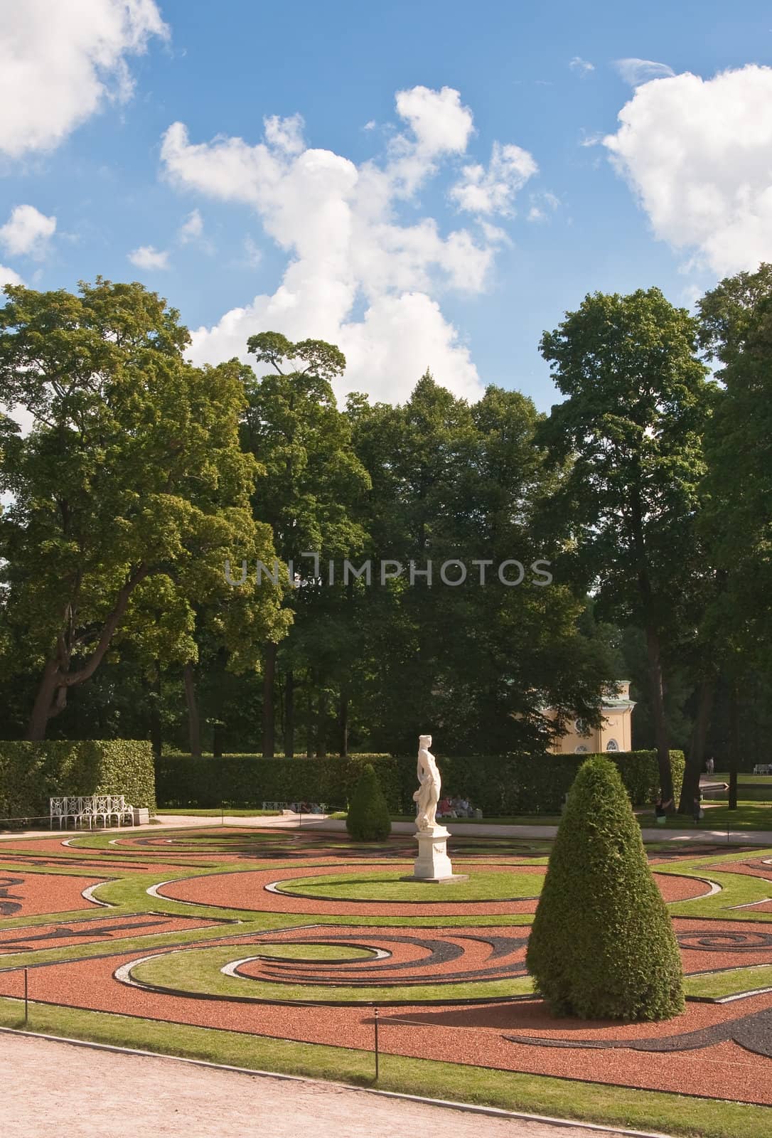 View of Catherine Park , Tsarskoye Selo, Russia.